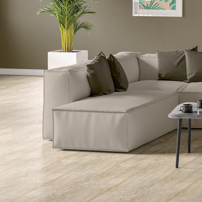 BOISE PORCELAIN: Atalier Wood Rectangle Field Tile (natural | 8"x48"x25/64" | straight cut)