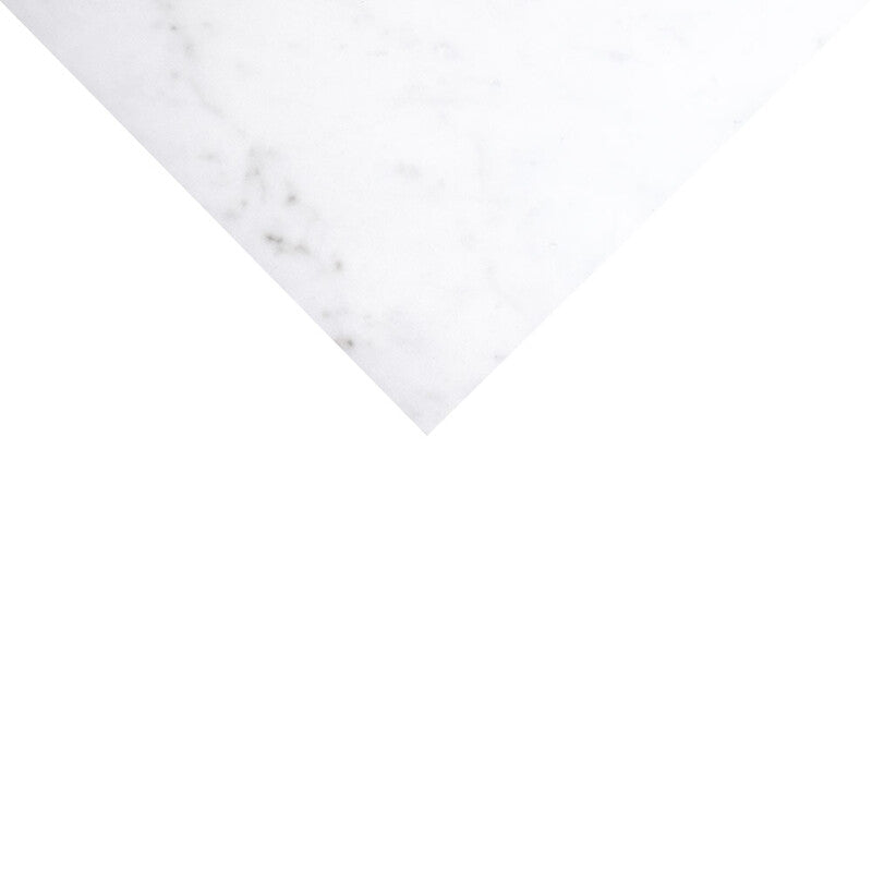 BIANCO CARRARA PORCELAIN: Bianco Carrara Rectangle Field Tile (polished | 12"x24"x25/64" | straight cut)