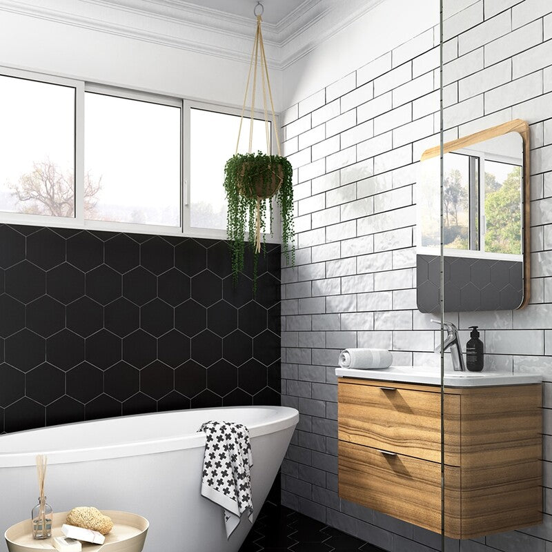 METRO WALL CERAMIC: White Rectangle Field Tile (glossy | 4"x12"x15/64" | straight cut)