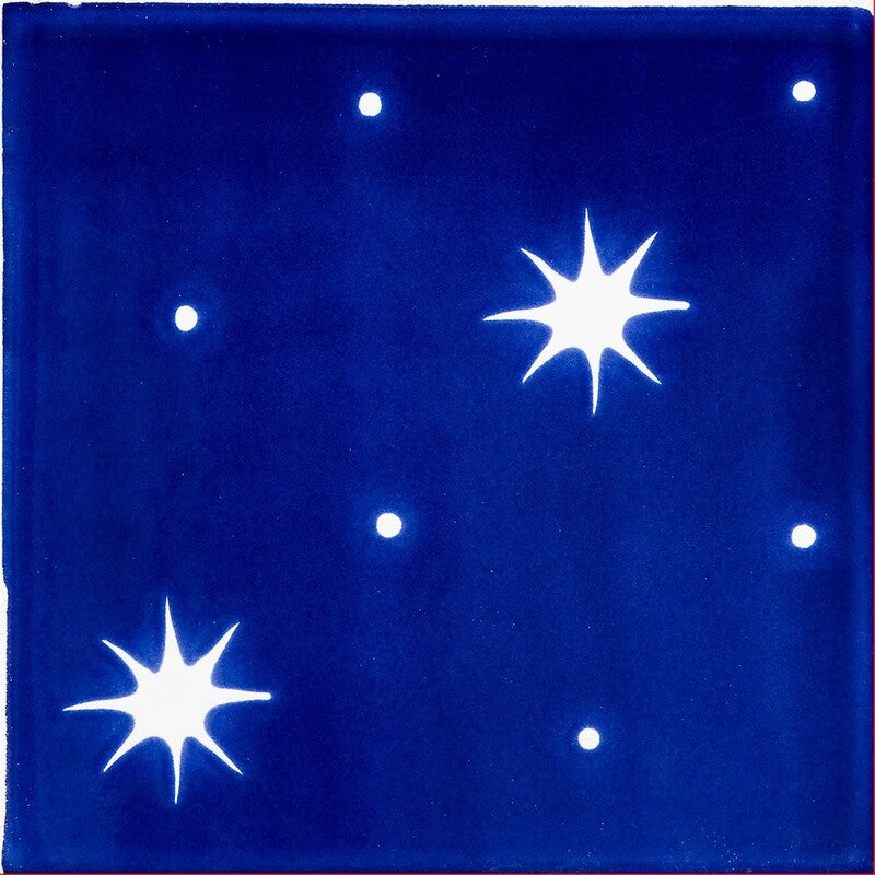 SISTER PARISH: Iris, Pure Serendipity Field Deco Tile (glossy | 6"x6"x3/8" | straight cut)