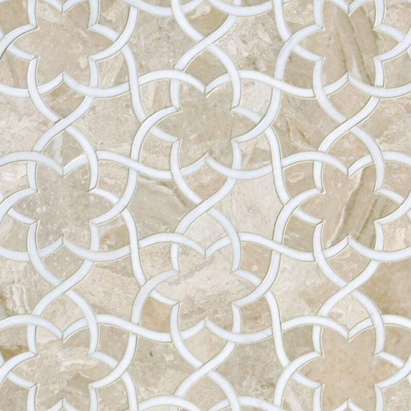 TALYA: Diana Royal, Dolomite Isidore Mosaic (honed | 12"x14"x1/2" | straight cut)