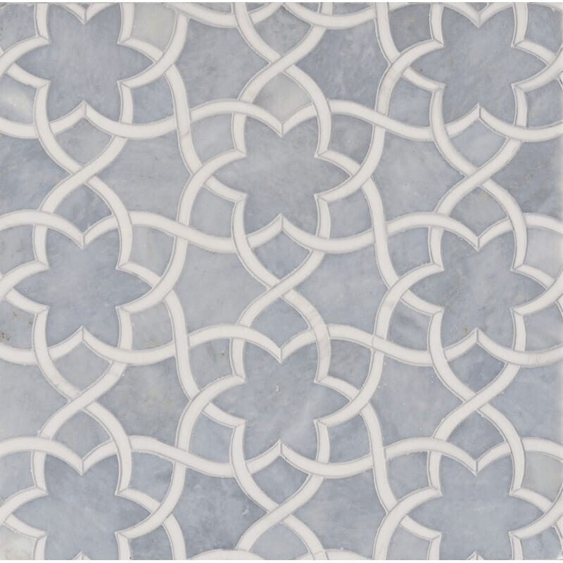 TALYA: Dolomite Isidore Mosaic (multi finish | 12"x14"x1/2" | straight cut)