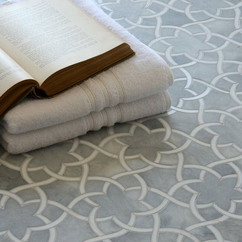 TALYA: Dolomite Isidore Mosaic (multi finish | 12"x14"x1/2" | straight cut)
