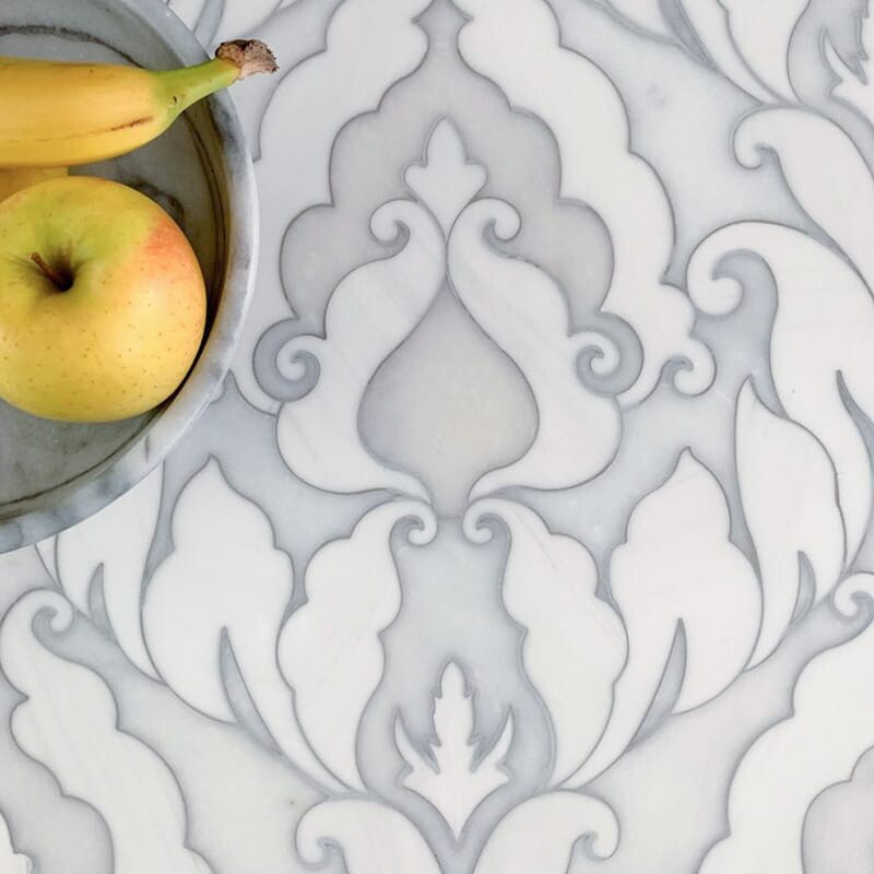 TALYA: Dolomite Rumi Mosaic (multi finish | 13"x18"x9/16" | straight cut)