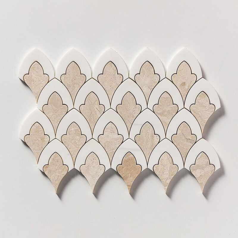 TALYA: Diana Royal, Dolomite Sophia Mosaic (multi finish | 8"x13"x3/4" | straight cut)