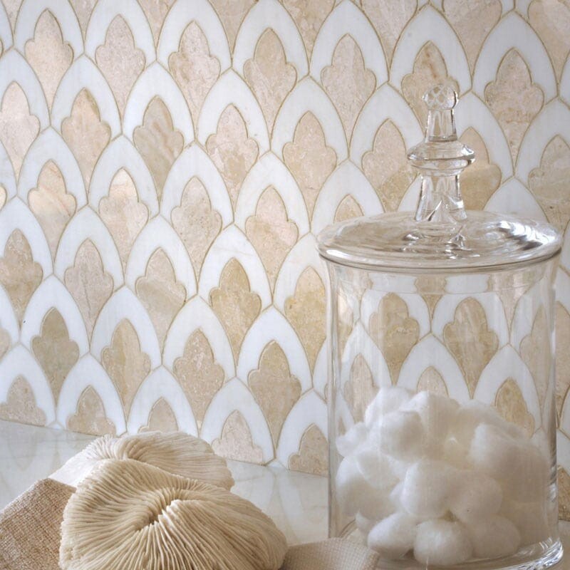 TALYA: Diana Royal, Dolomite Sophia Mosaic (multi finish | 8"x13"x3/4" | straight cut)