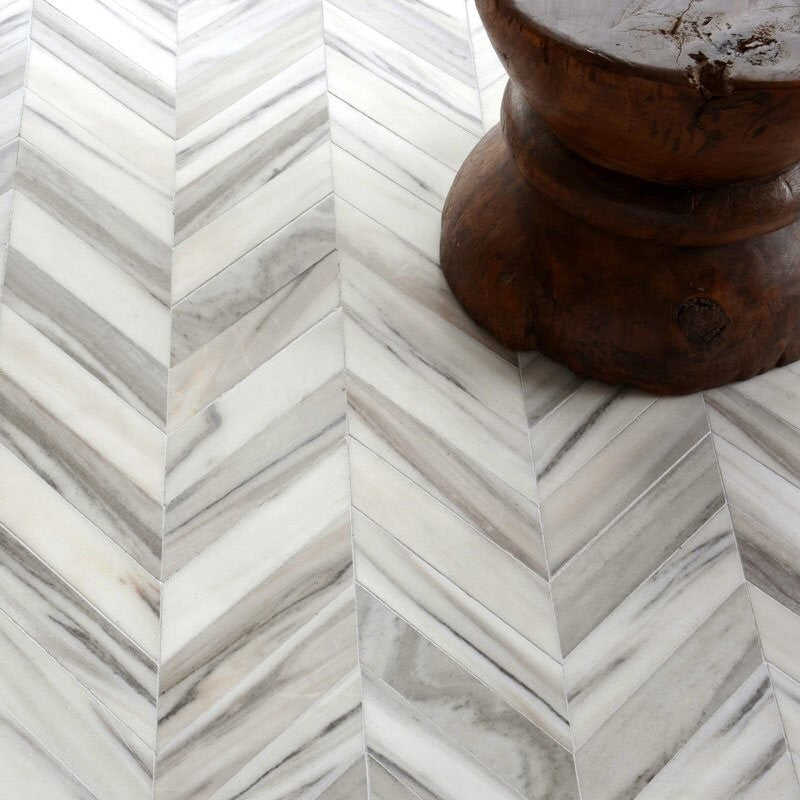 TALYA: Chevron Mosaic (multi finish | 13"x13"x7/16" | straight cut)