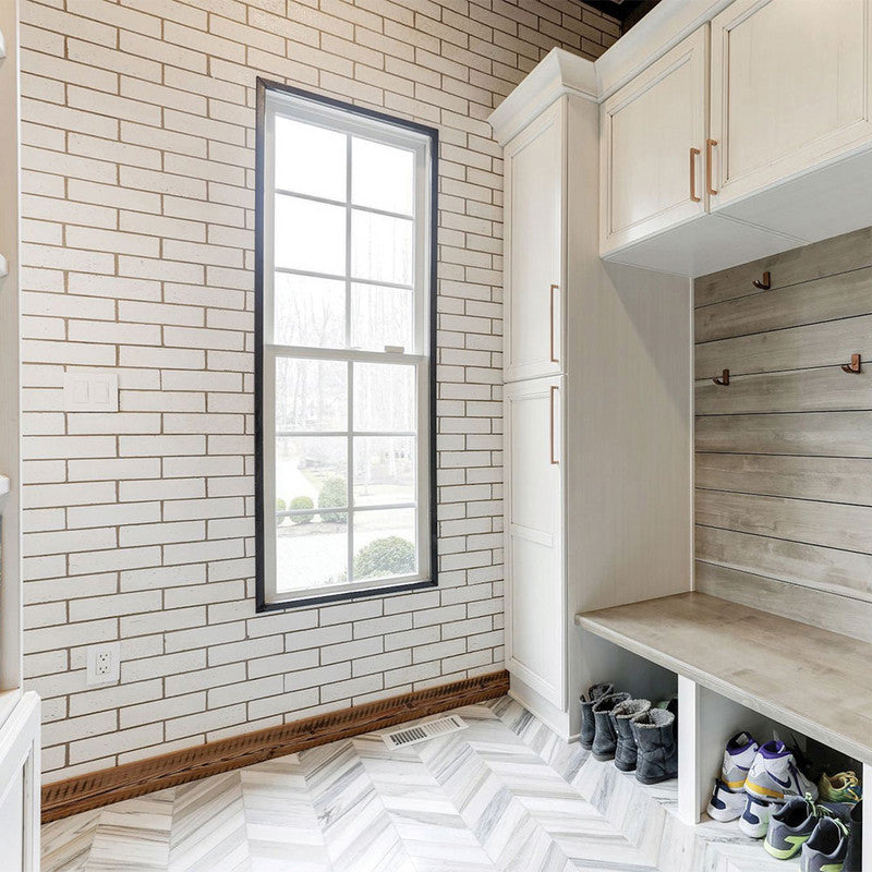 TALYA: Chevron Mosaic (multi finish | 13"x13"x7/16" | straight cut)