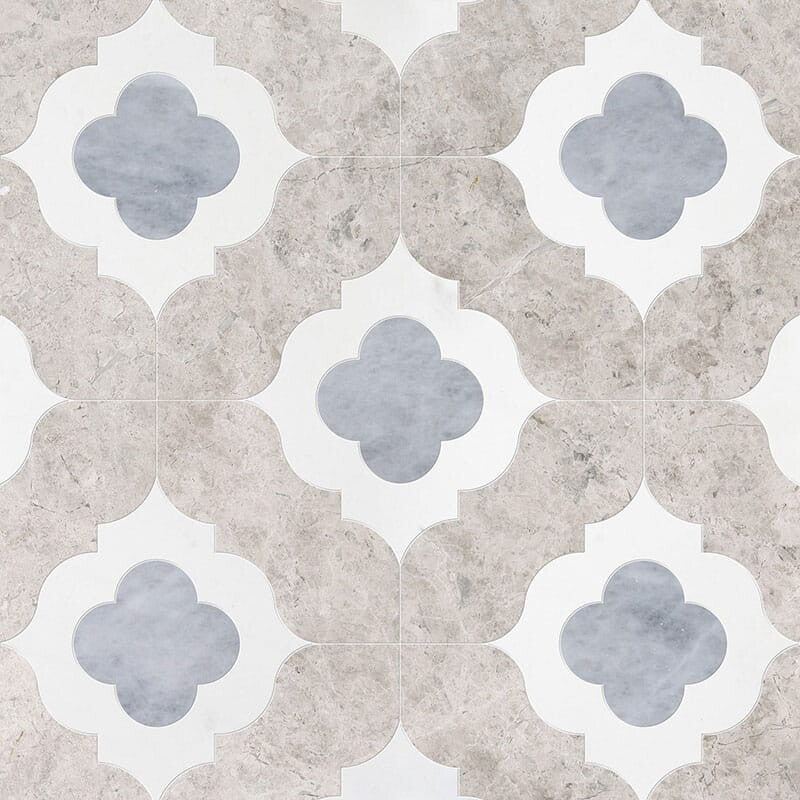TALYA: Glacier Allure Light Irene Mosaic (multi finish | 11"x11"x3/8" | straight cut)