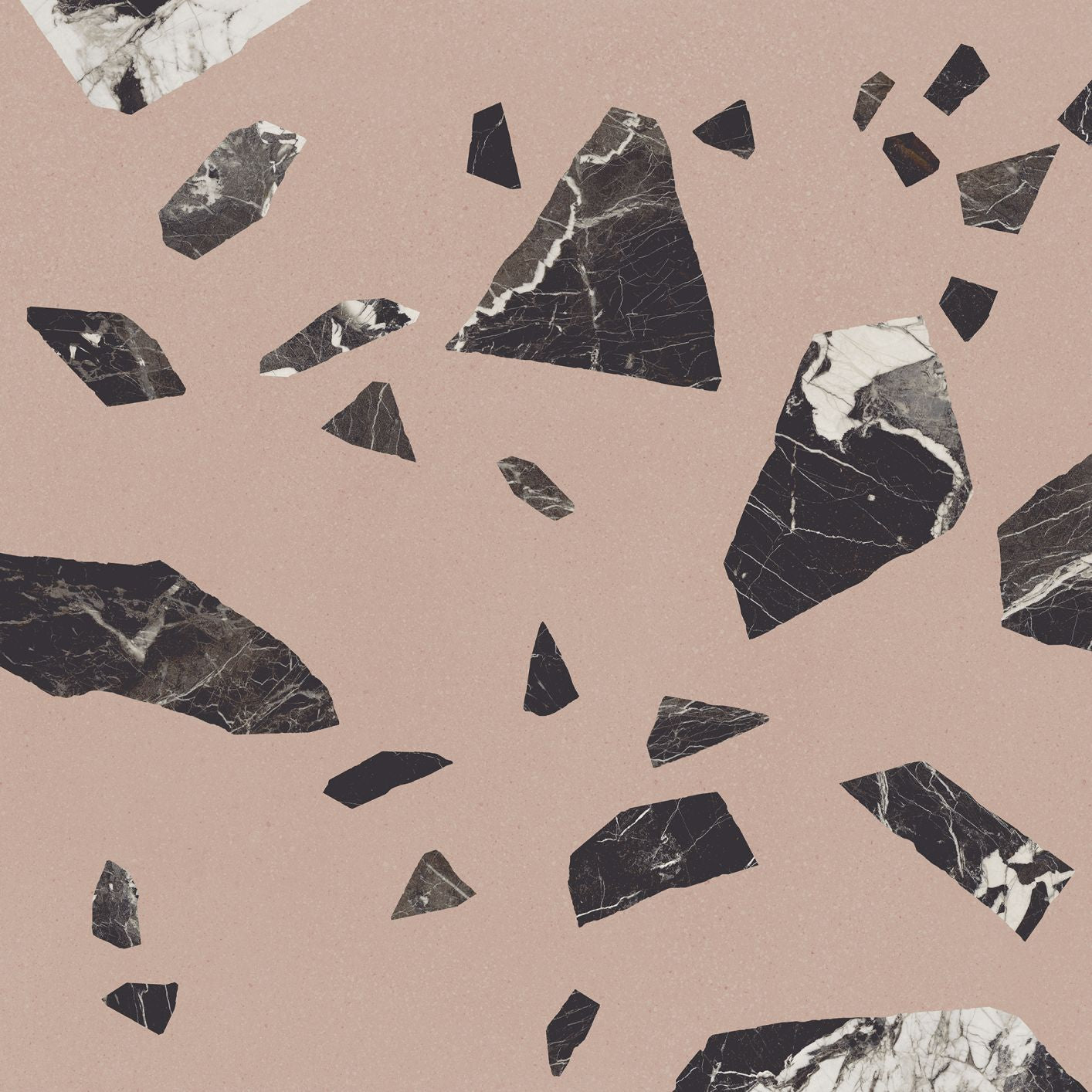 Medley Pink porcelain field tile by Emil, naturale finish, 23 5/8"x23 5/8"x9.5-mm size. Premium Italian porcelain for floors and walls.