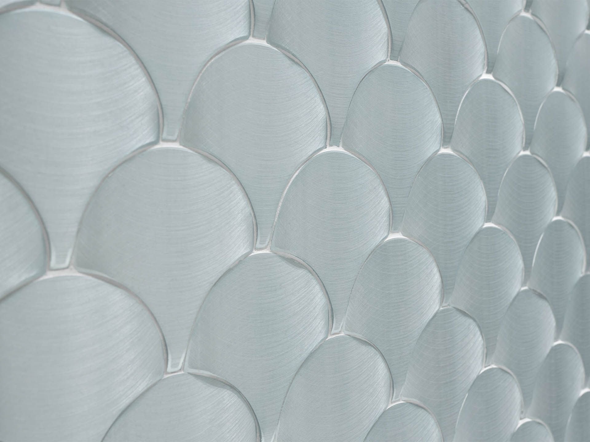 Gravity Aquamarine Shell Mosaic (10x10x6.5-mm | gloss)