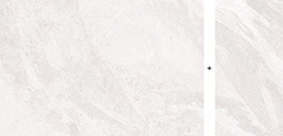 FRONTIER20 Montauk White porcelain pavers, top-down product view, 2 pcs / 7.75 sqft / 0.7874" thick size. Premium porcelain for floors and walls.