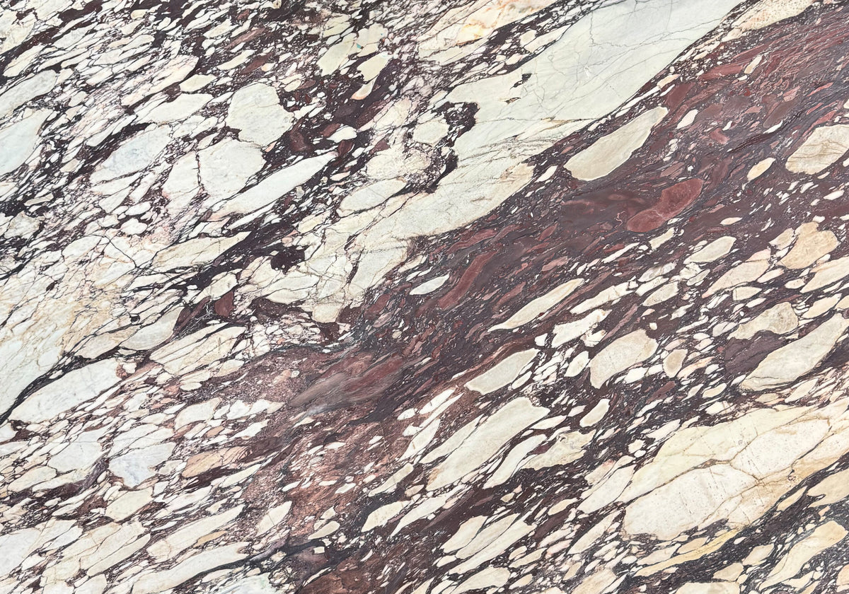 Marble Slabs Calacatta Viola Classic marble slabs, top-down product view. Premium marble for floors and walls.