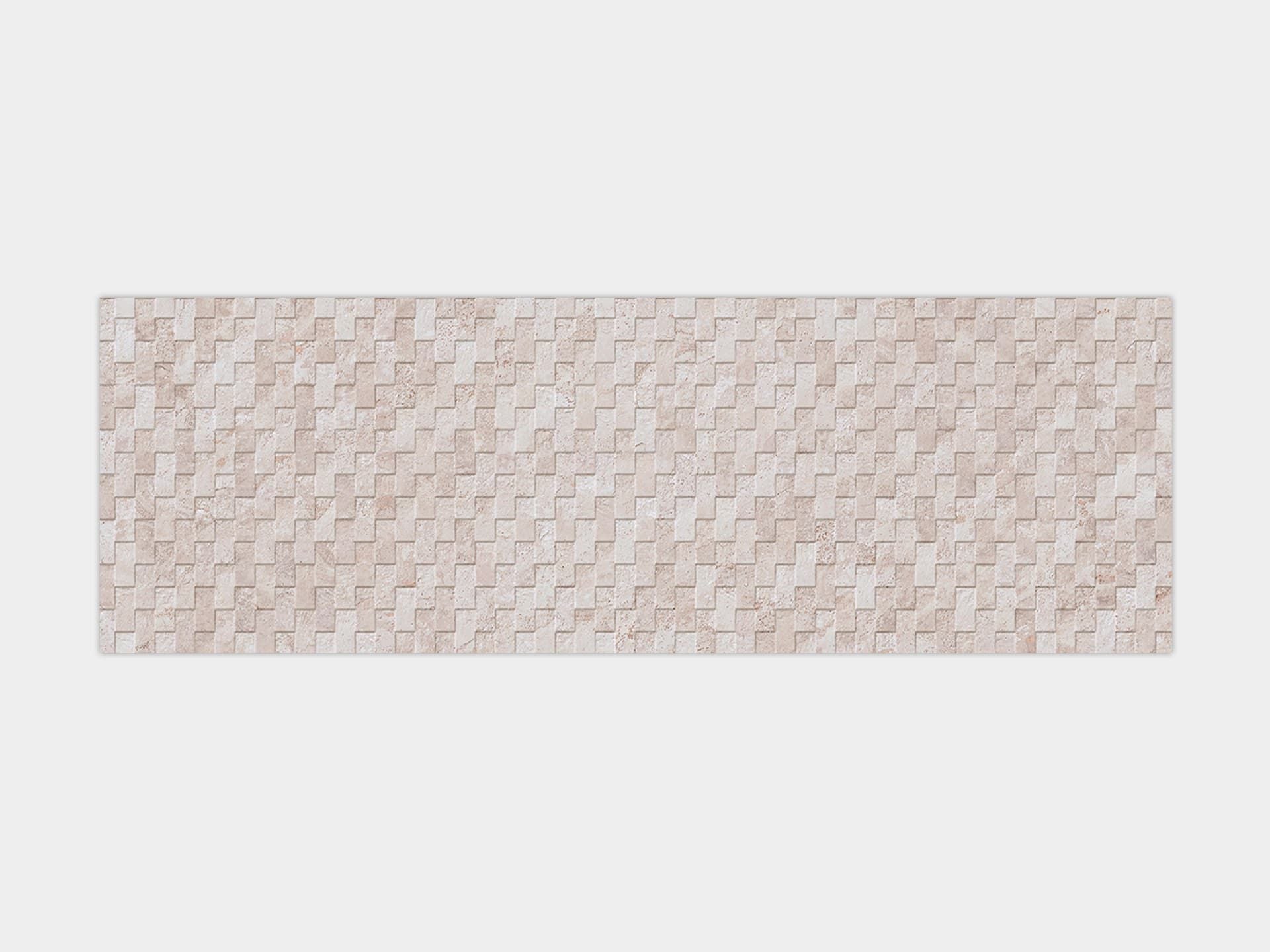Image Cream Deco Wall Tile (13x39x11.5-mm | matt-gloss)