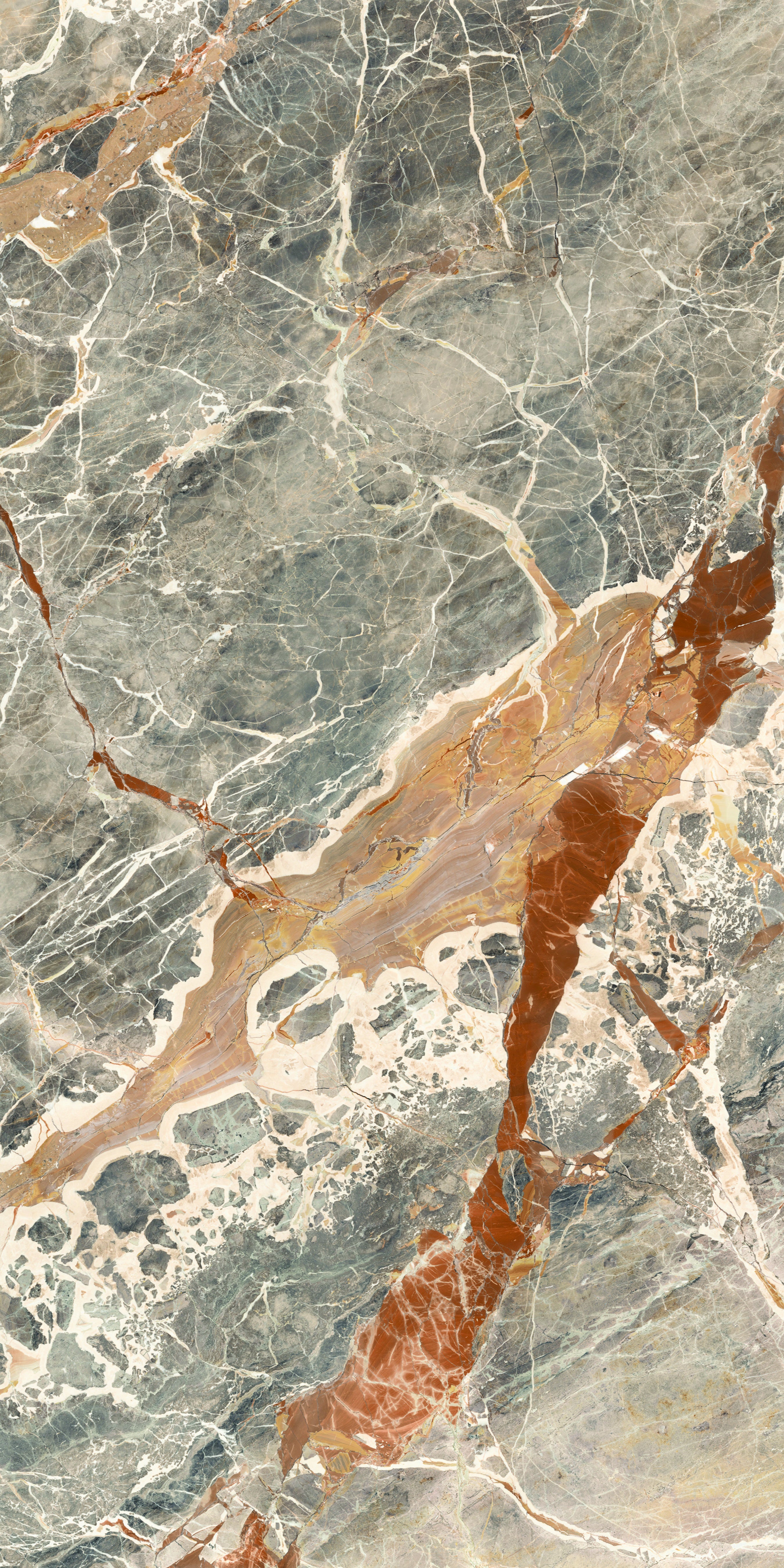 Macchia Vecchia slabs by Anatolia Aeterna, alternate product view, 63"×125 31/32" size. Premium porcelain for floors and walls.