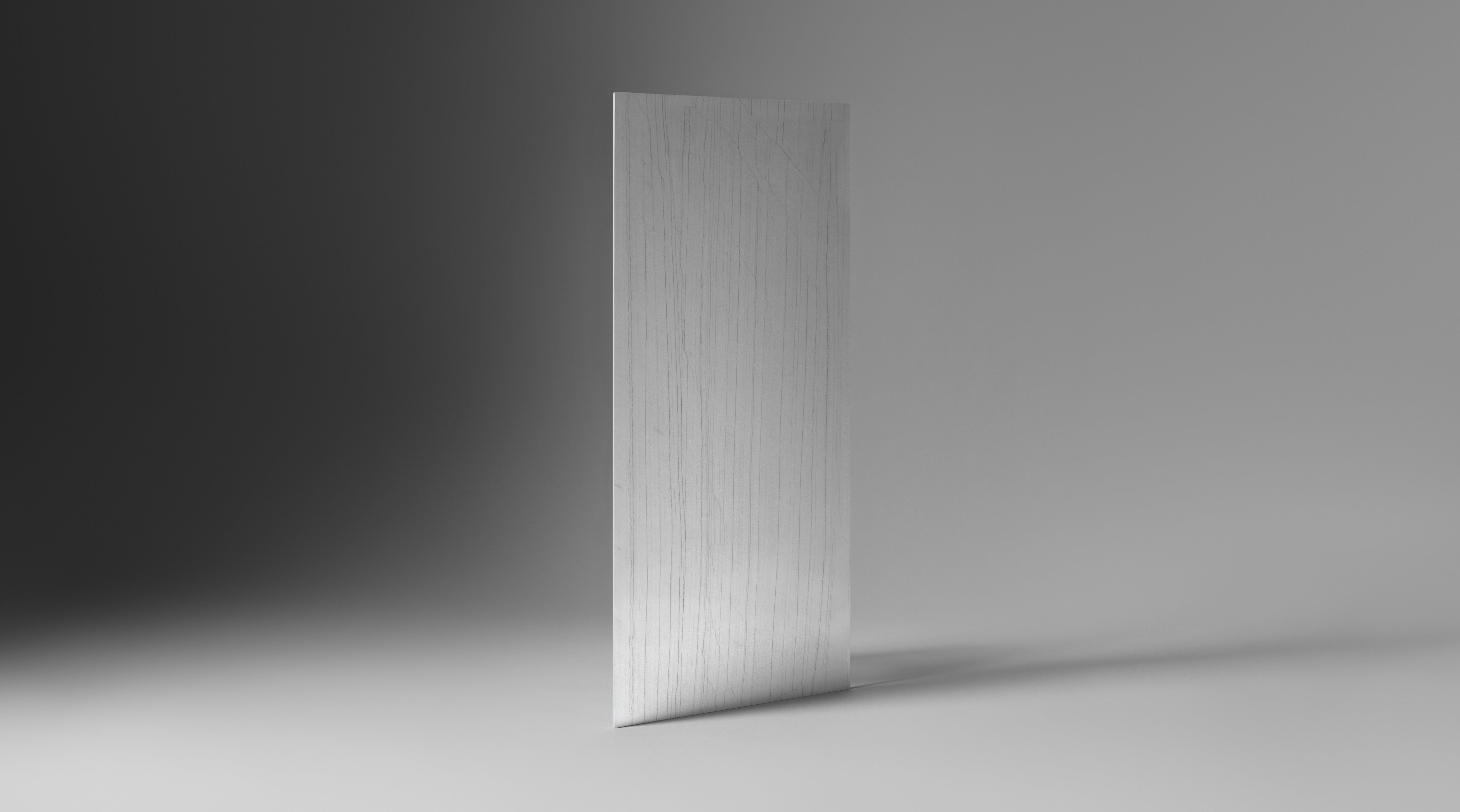 MAJESTO: Bianco Stratura Sintered Stone Slabs (63"×126"×1/4" | Polished | Rectified)
