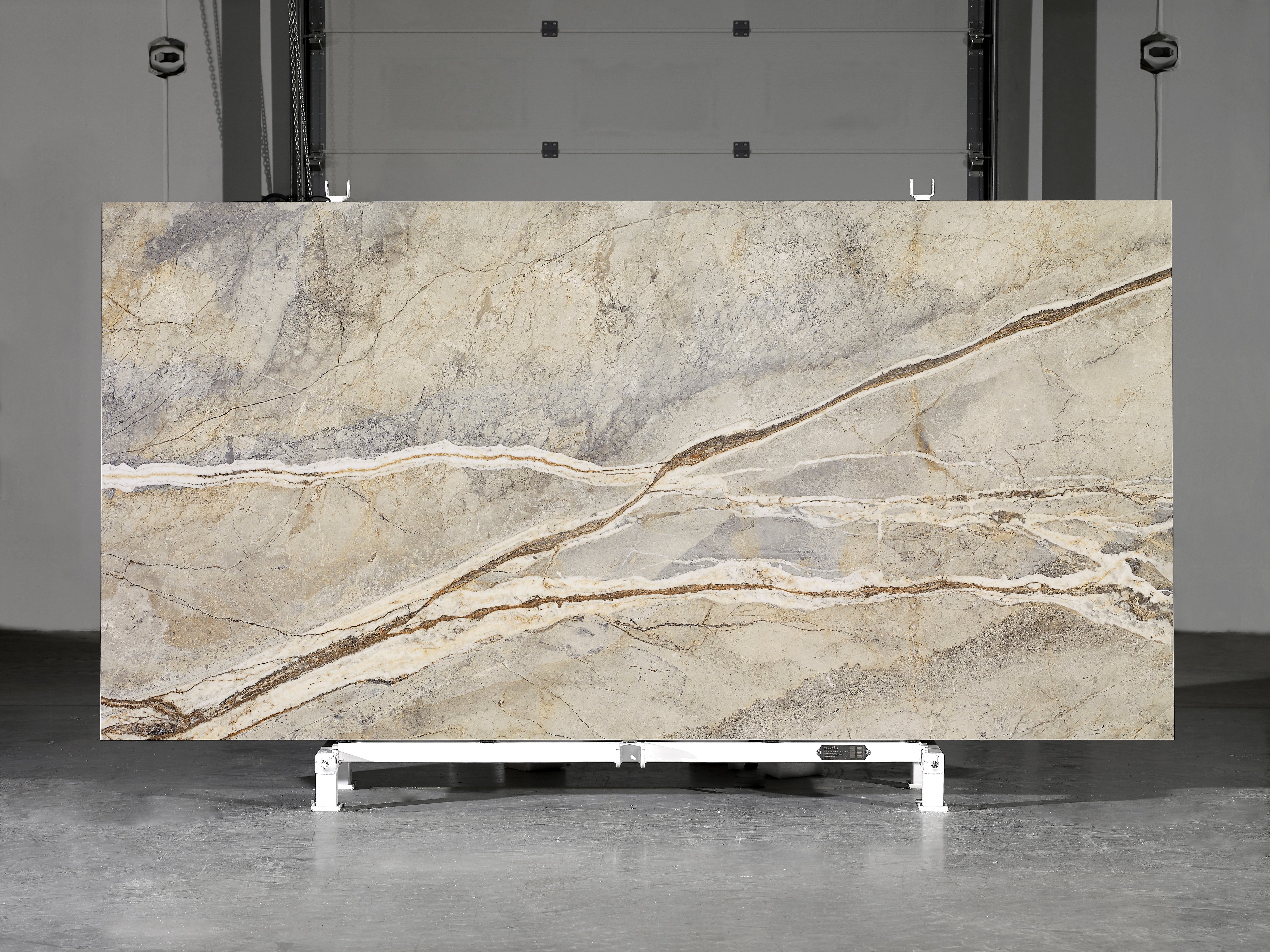 Majesto Foresta sintered stone slabs by Anatolia, top-down product view, 64"×127"×15/32" size. Turkish sintered stone for floors and walls.
