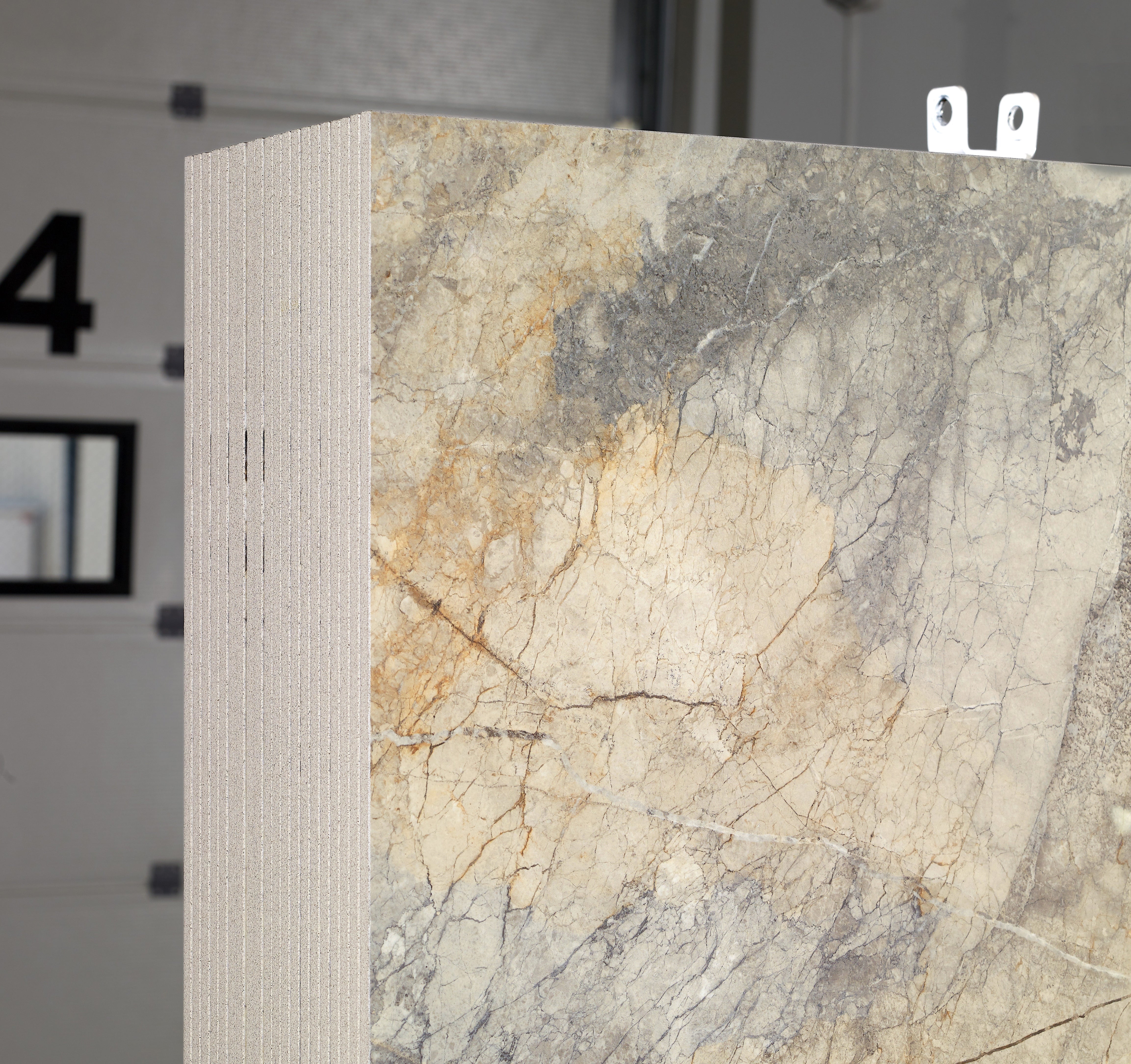 Majesto Foresta sintered stone slabs by Anatolia, top-down product view, 64"×127"×15/32" size. Turkish sintered stone for floors and walls.