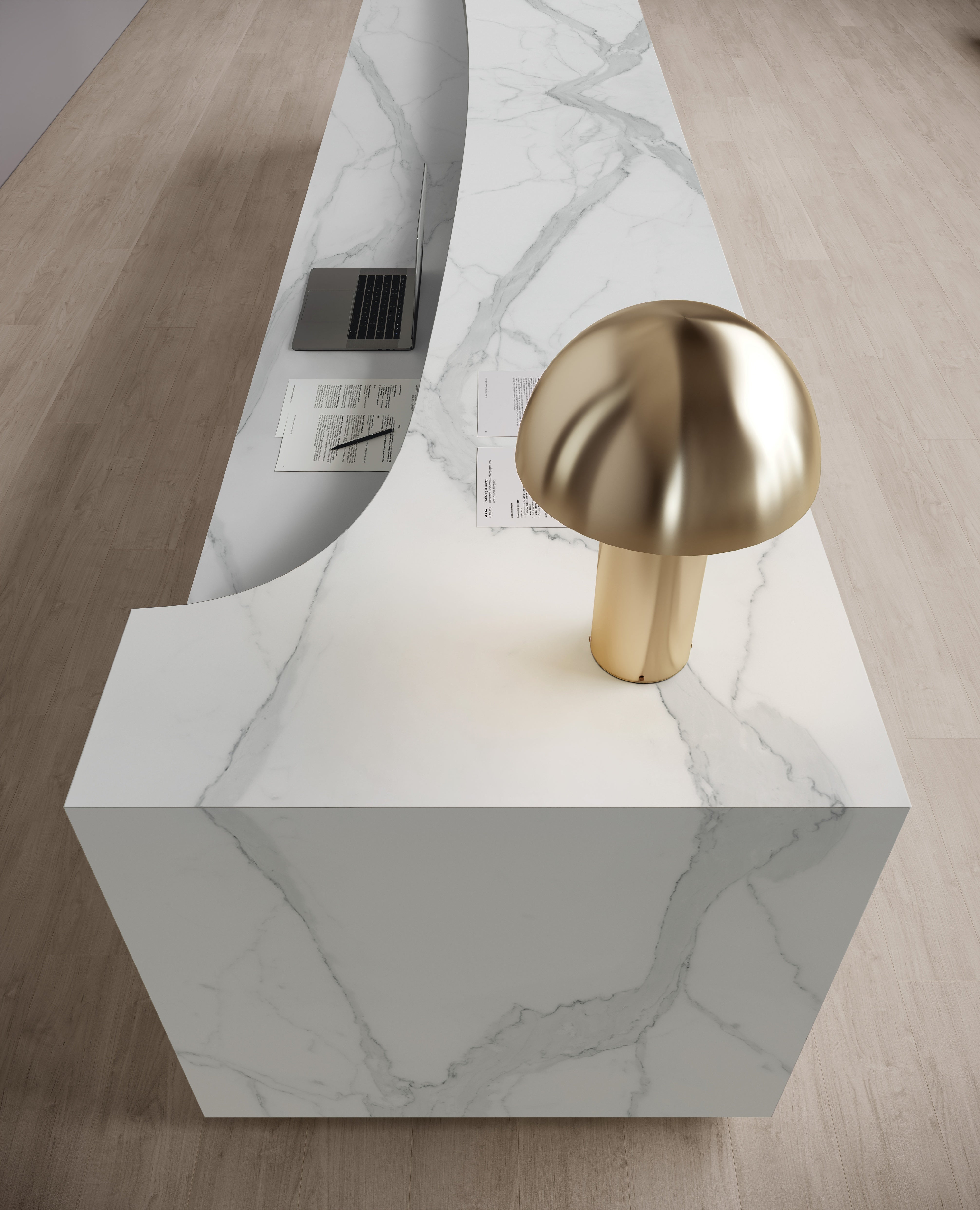 MAJESTO: Statuario Porcelain Field Tile (36"×11/32" | Polished | Rectified)