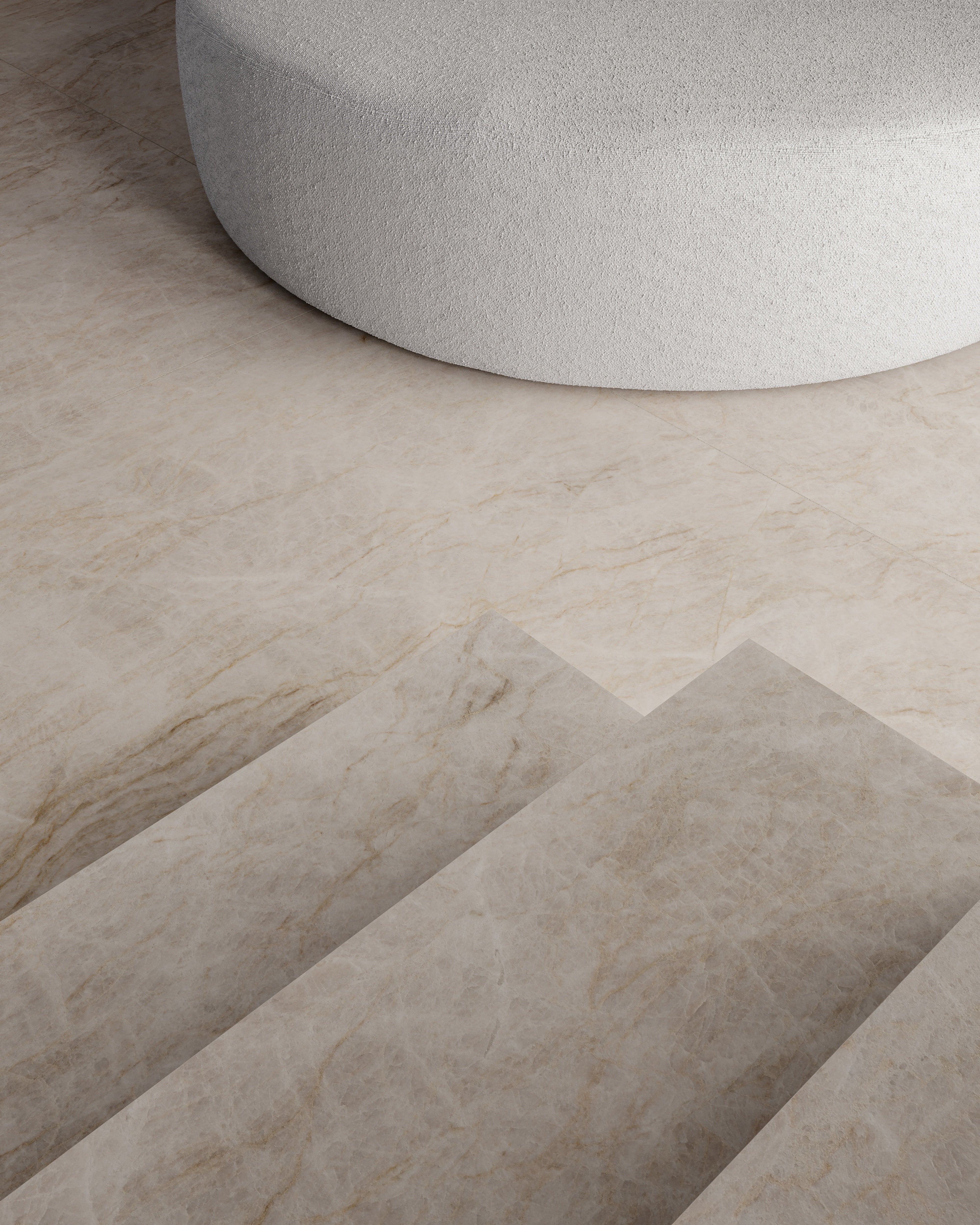 MAJESTO: Taj Mahal Porcelain Field Tile (36"×11/32" | Polished | Rectified)