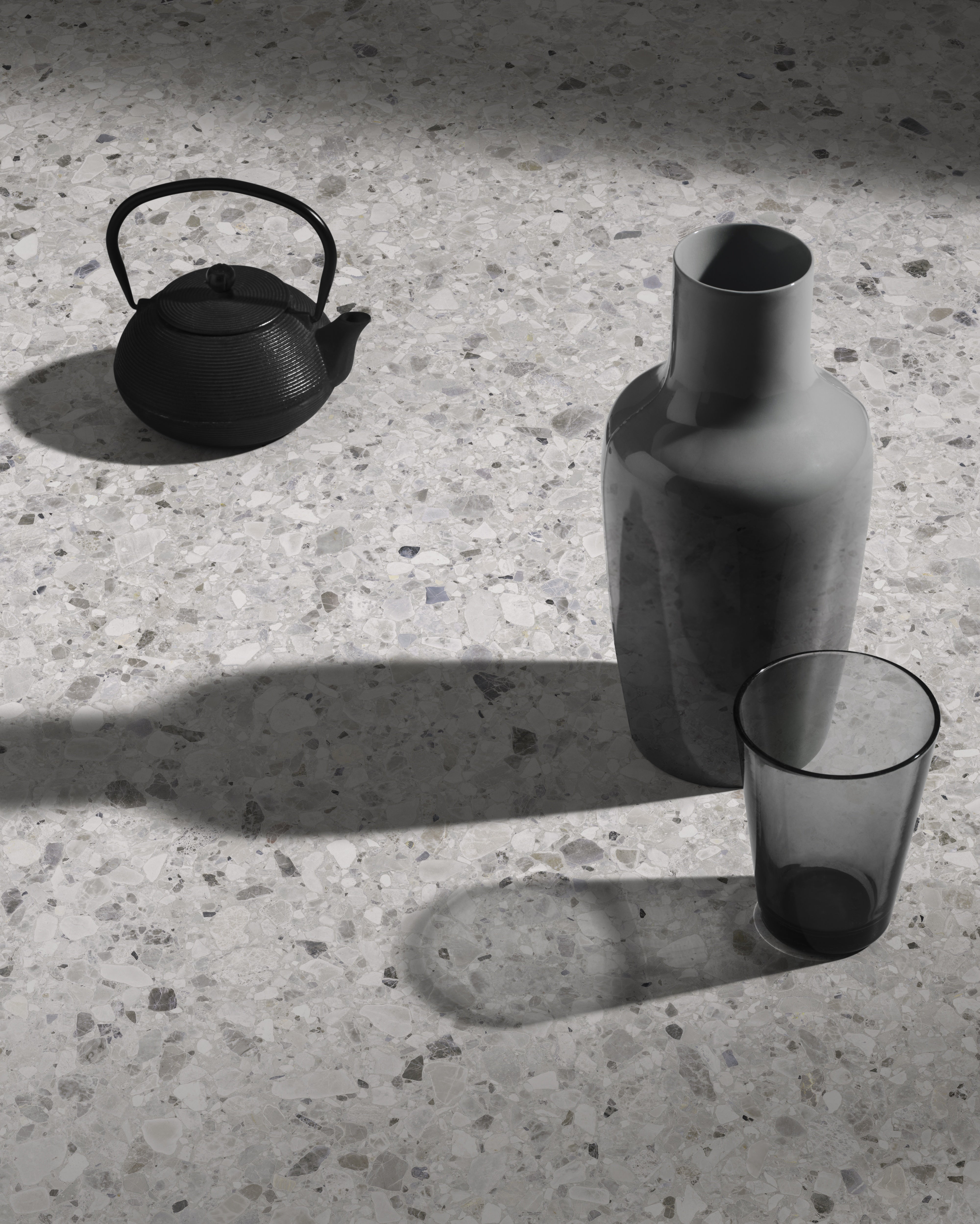 MAJESTO: Terrazzo Delicato Sintered Stone Slabs (64"×127"×15/32" | Honed | Rectified)