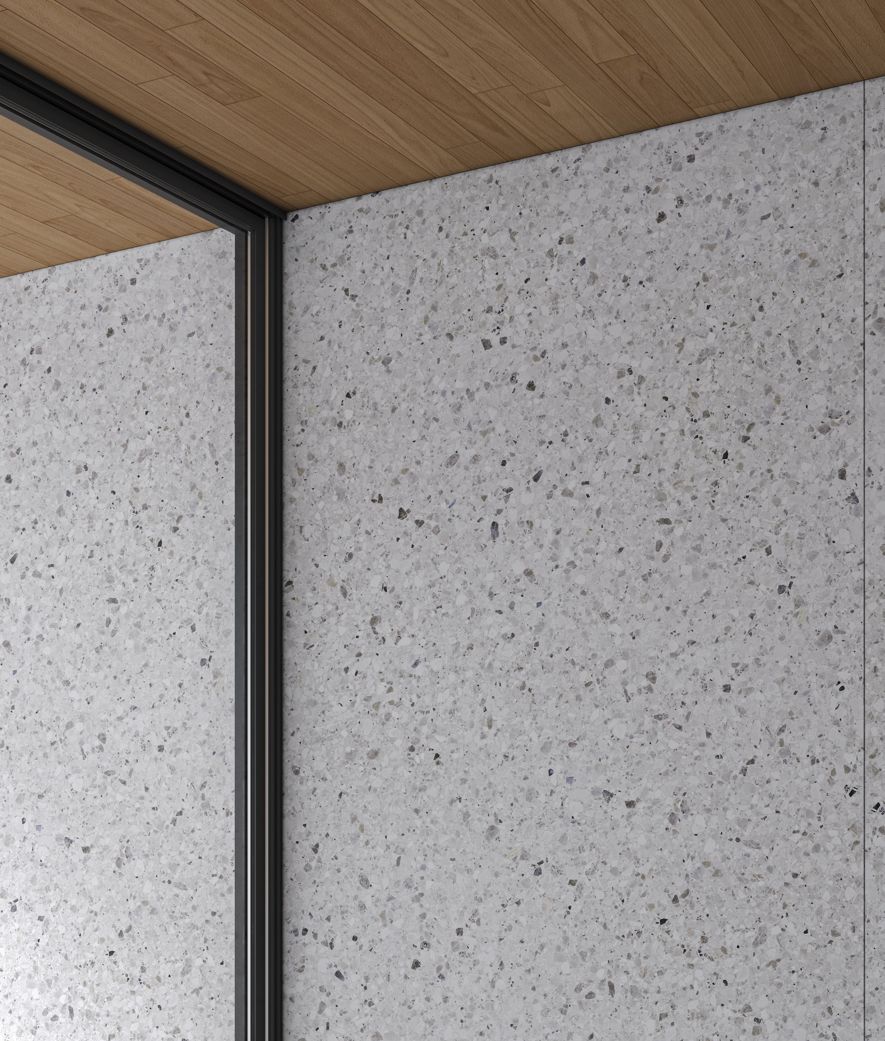 MAJESTO: Terrazzo Delicato Sintered Stone Slabs (64"×127"×15/32" | Honed | Rectified)