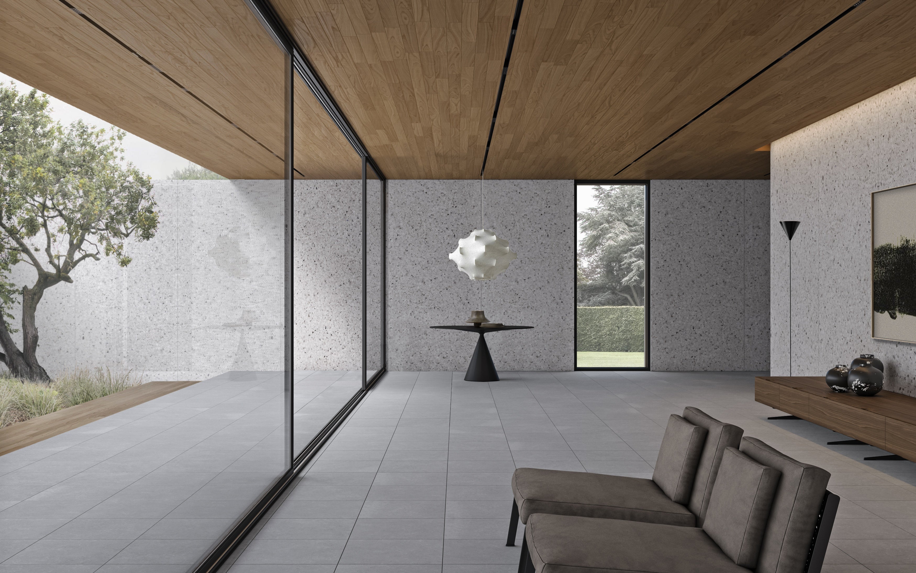 MAJESTO: Terrazzo Delicato Sintered Stone Slabs (64"×127"×15/32" | Honed | Rectified)