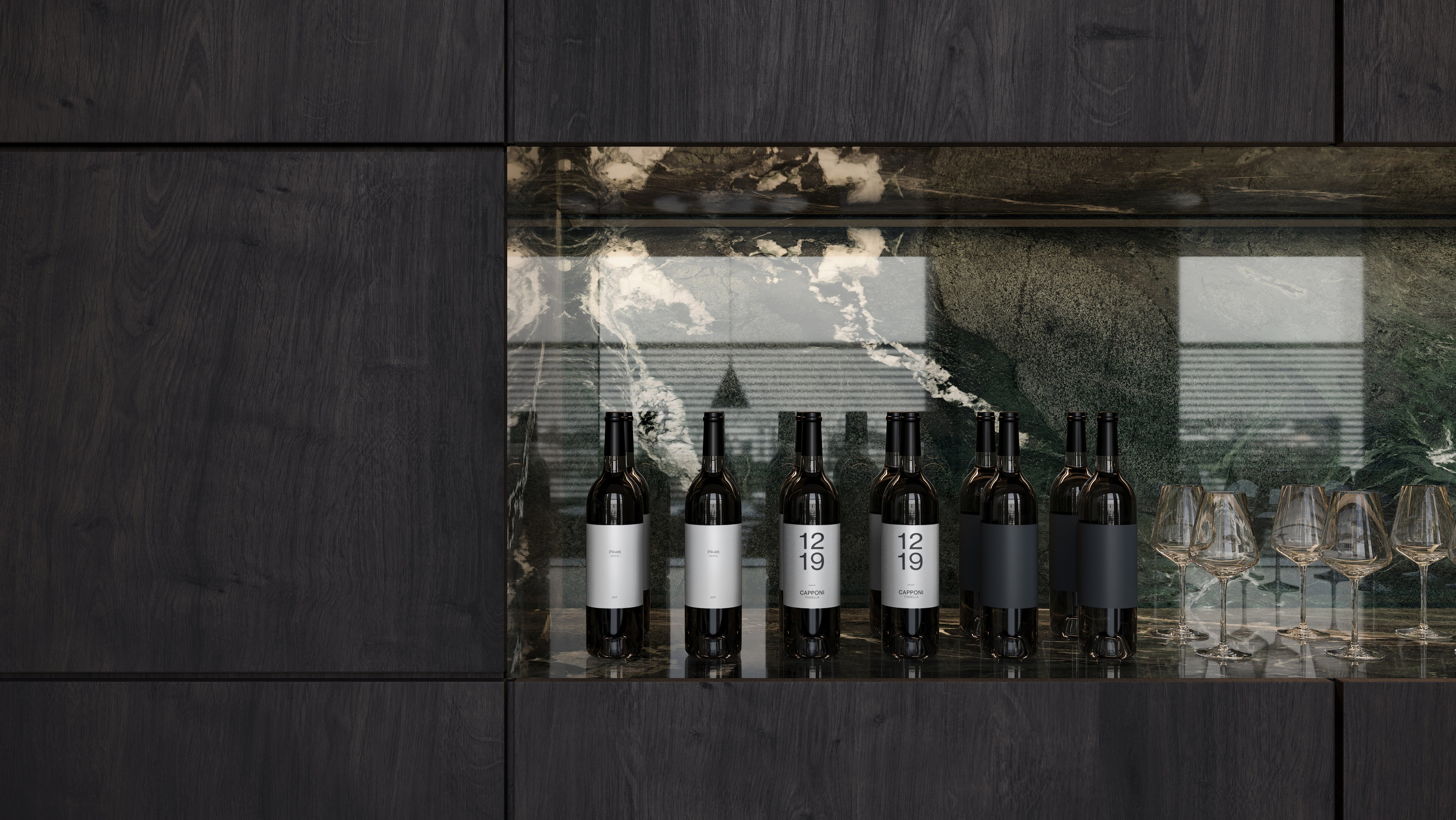 MAJESTO: Verdi Alpi Porcelain Field Tile (36"×11/32" | Honed | Rectified)