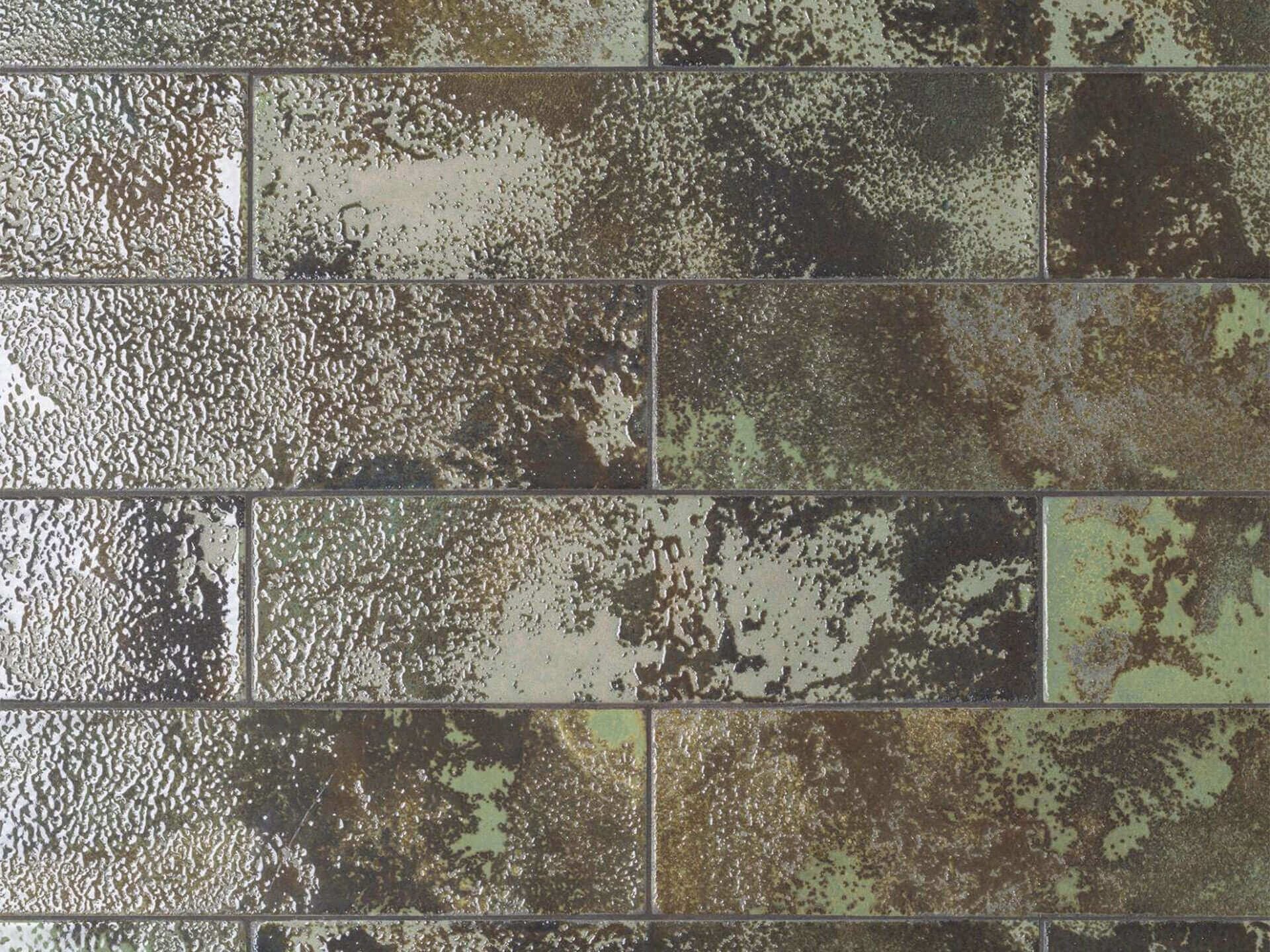 Nebula Green Wall Tile (3x12x8.5-mm | gloss)