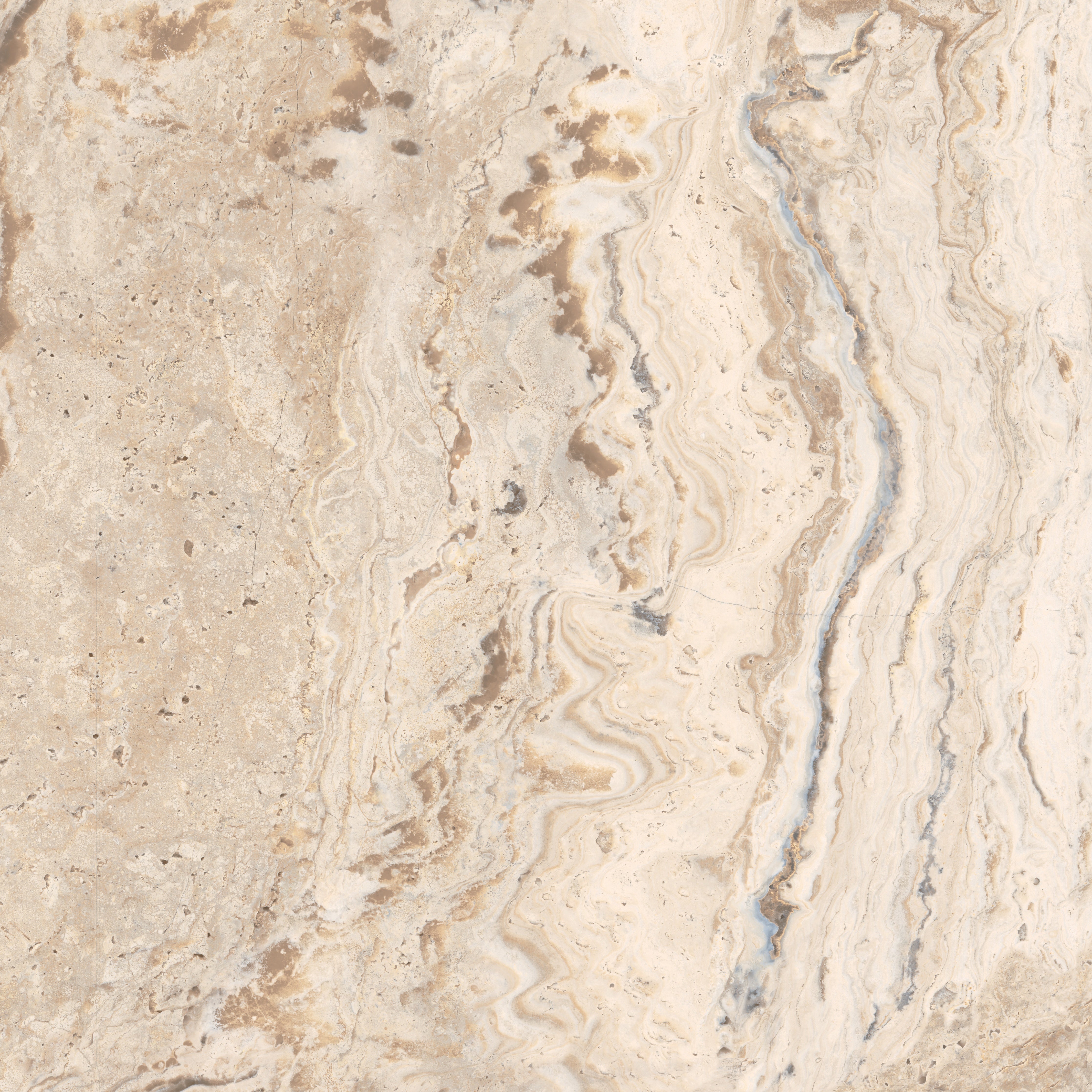 Antico Ivory porcelain field tile by Anatolia, top-down product view, 18"×5/16" size. Turkish porcelain for floors and walls.