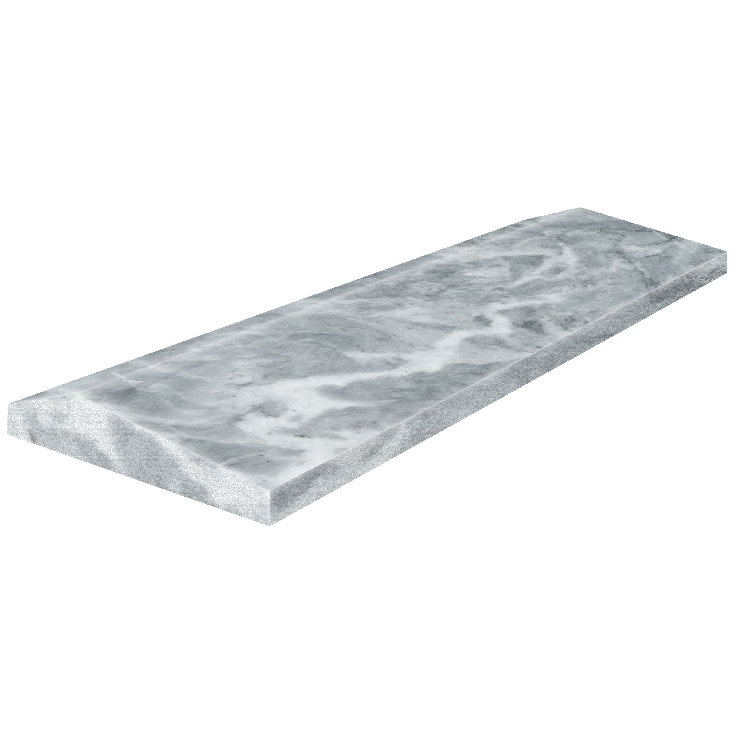 Aqua Intenso marble field tile by Anatolia, top-down product view, 4"×12"×3/4" size. Turkish marble for floors and walls.