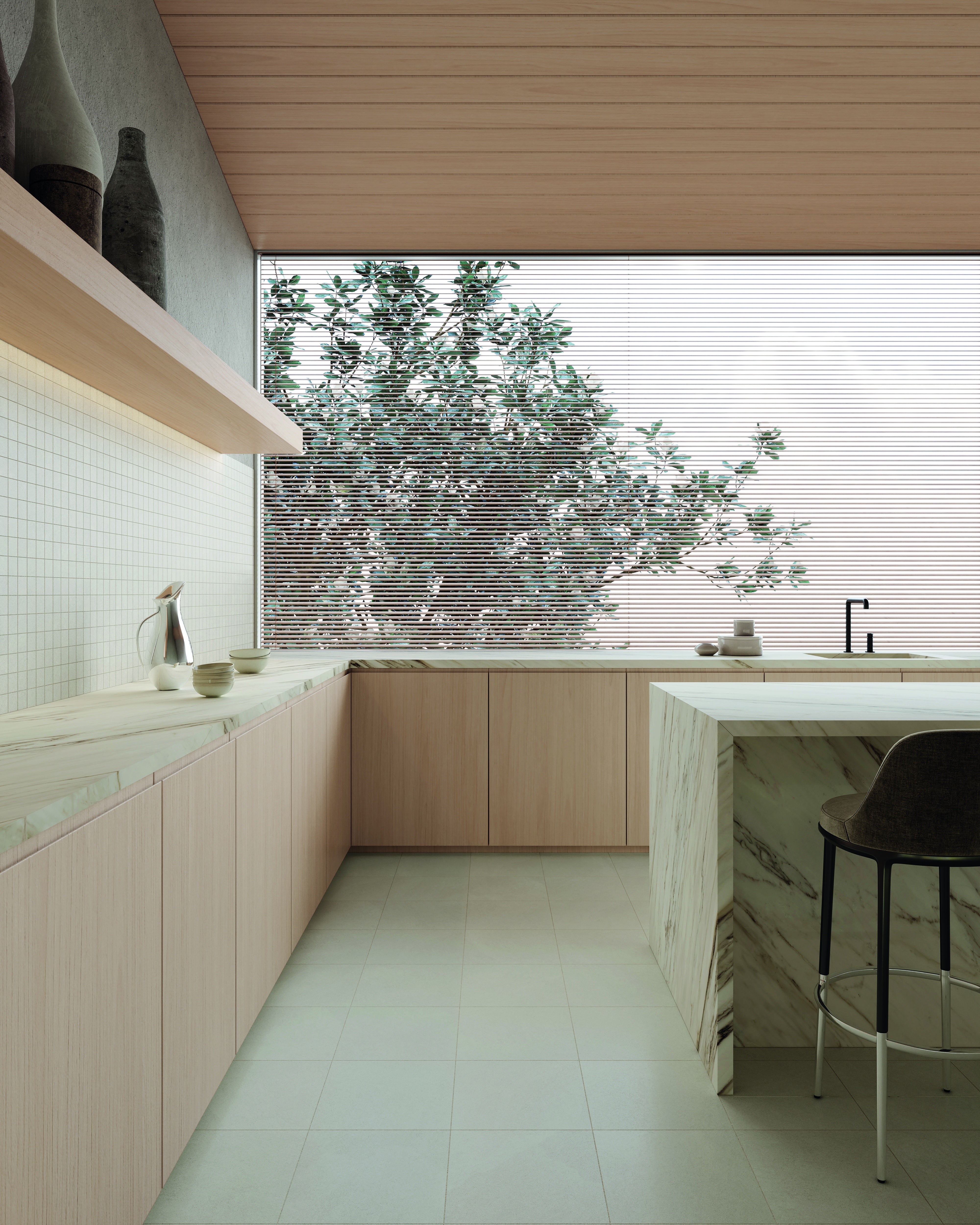 ARTIFACT: Dawn Porcelain Field Tile (13"×5/16" | Matte | Pressed)