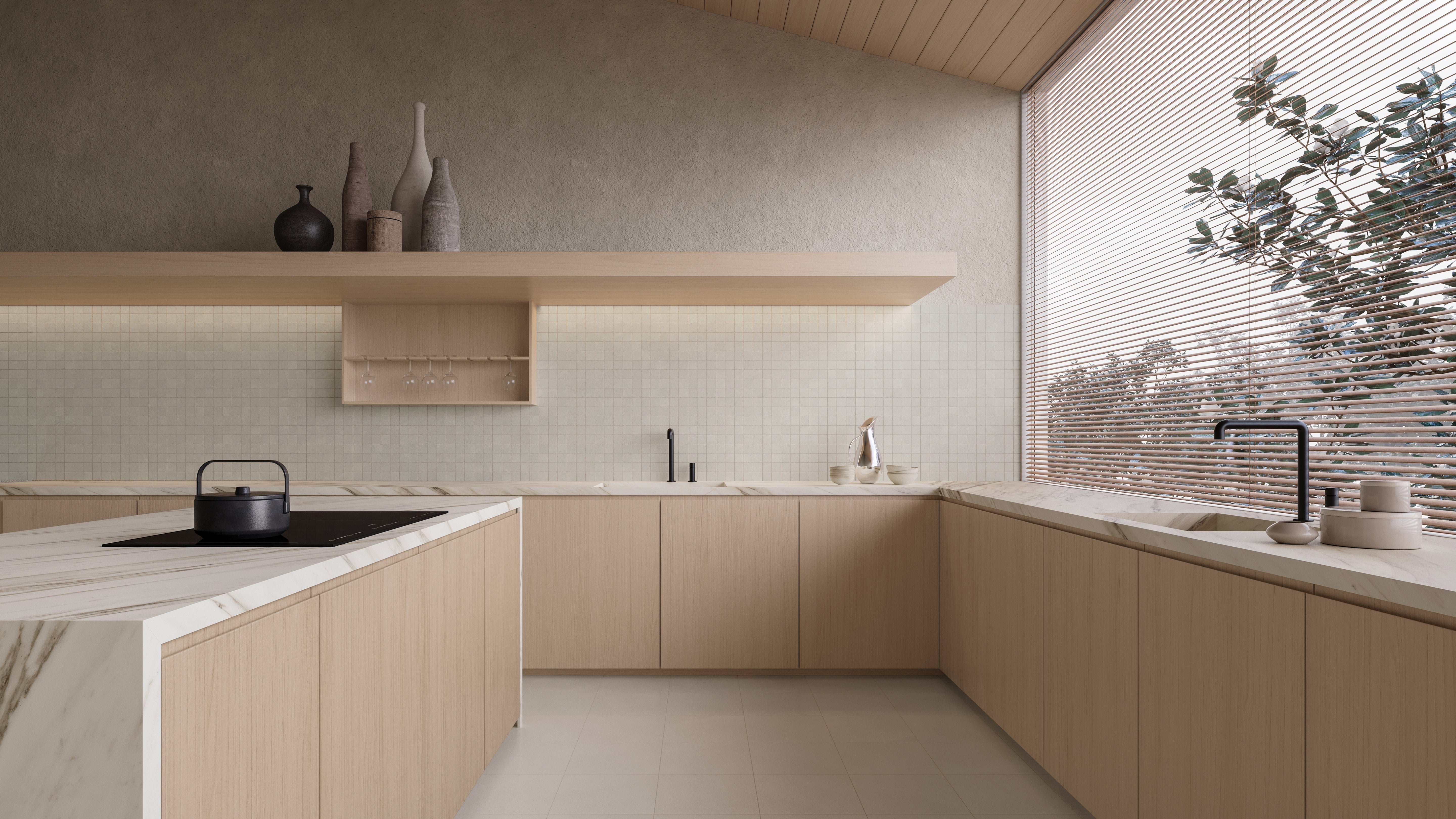 ARTIFACT: Dawn Porcelain Field Tile (13"×5/16" | Matte | Pressed)