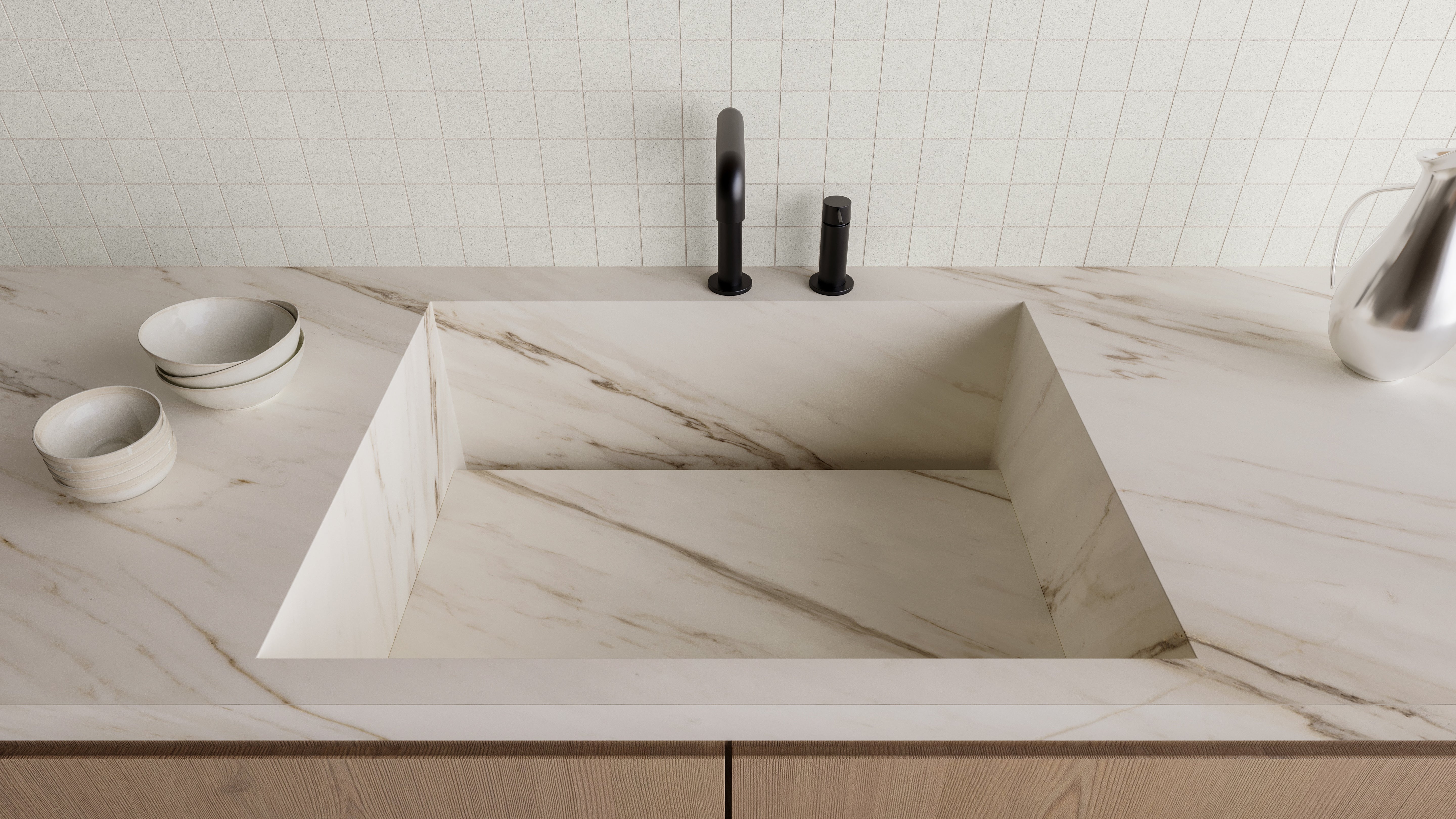 ARTIFACT: Dawn Porcelain Field Tile (13"×5/16" | Matte | Pressed)