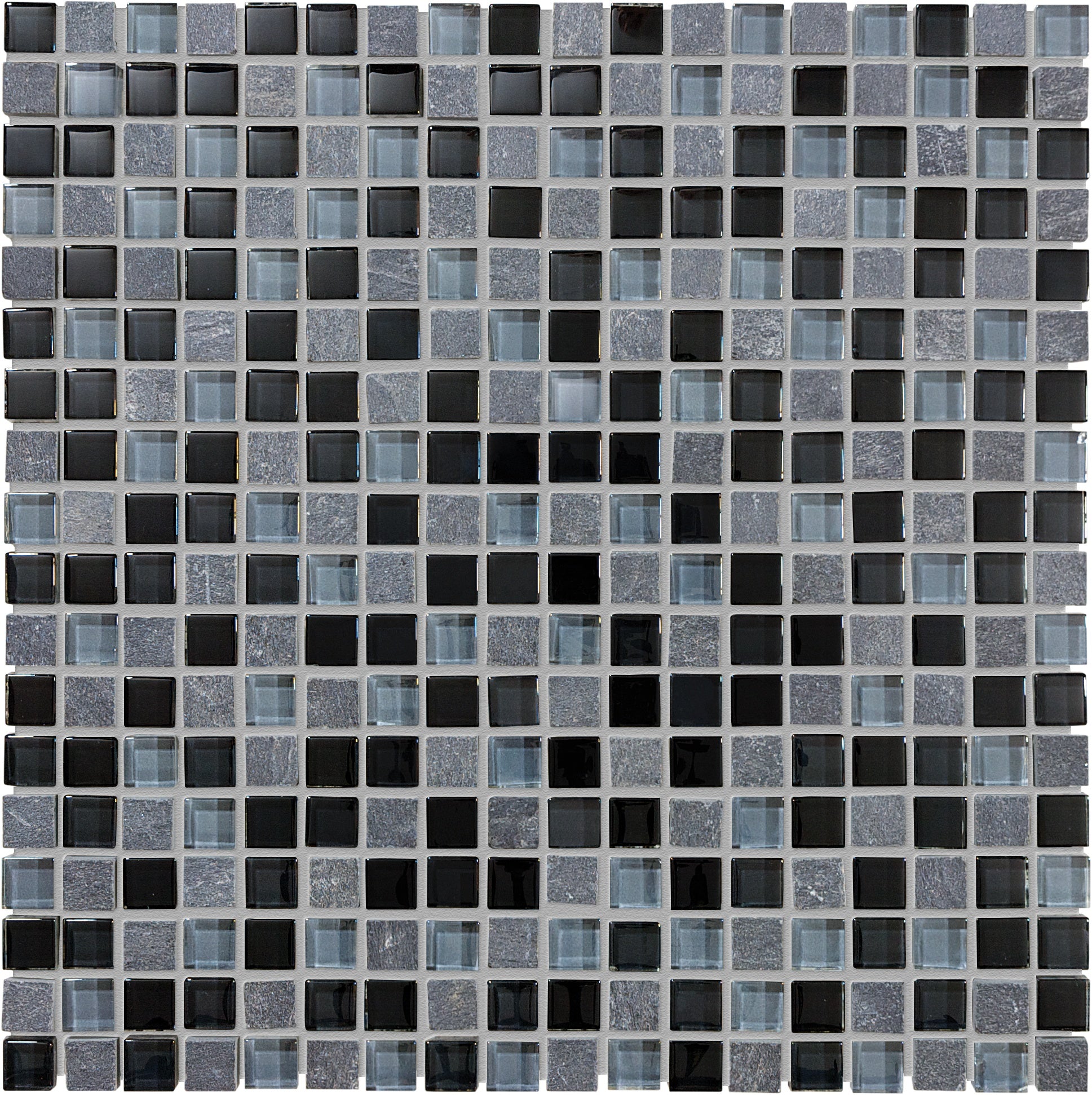 mosaic by Anatolia Tile, top-down product view, 5/8" size. Premium porcelain for floors and walls.