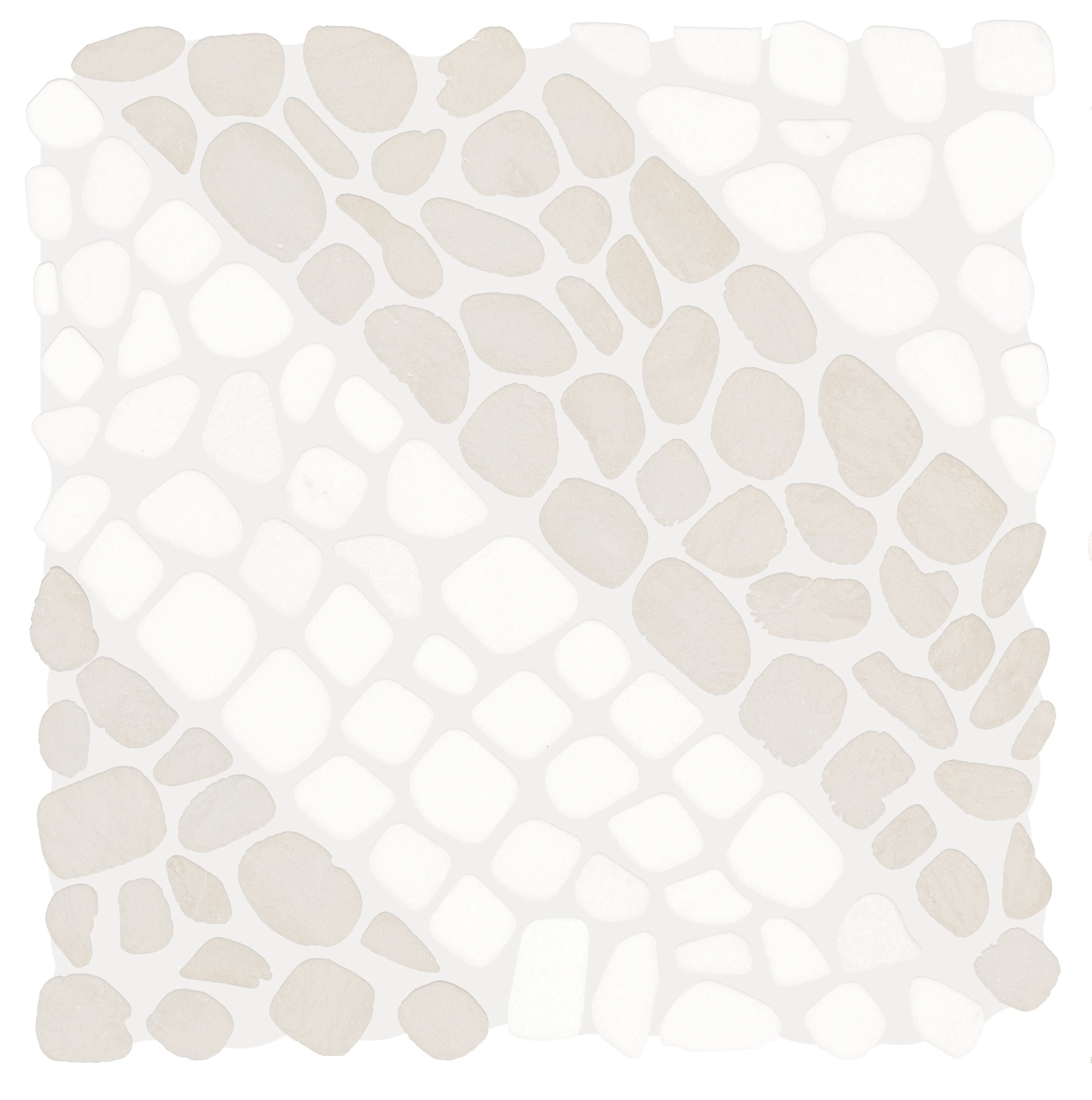Cabana Horizon mixed mosaic by Anatolia, top-down product view, 12"×12"×5/16" size. Chinese mixed for floors and walls.