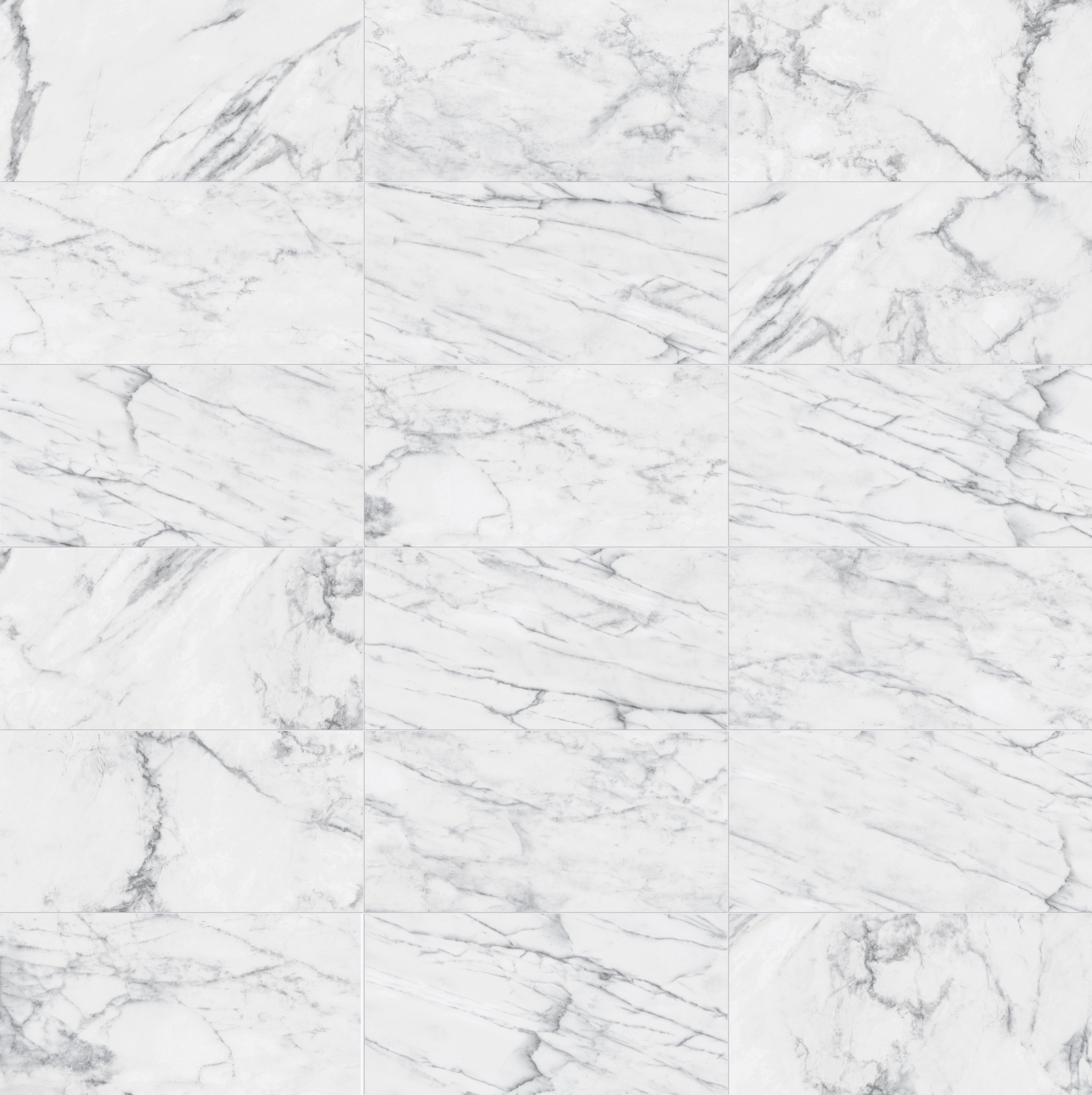 Classic Carrara porcelain mosaic by Anatolia, top-down product view, 11 25/32"×11 25/32"×9/32" size. Turkish porcelain for floors and walls.