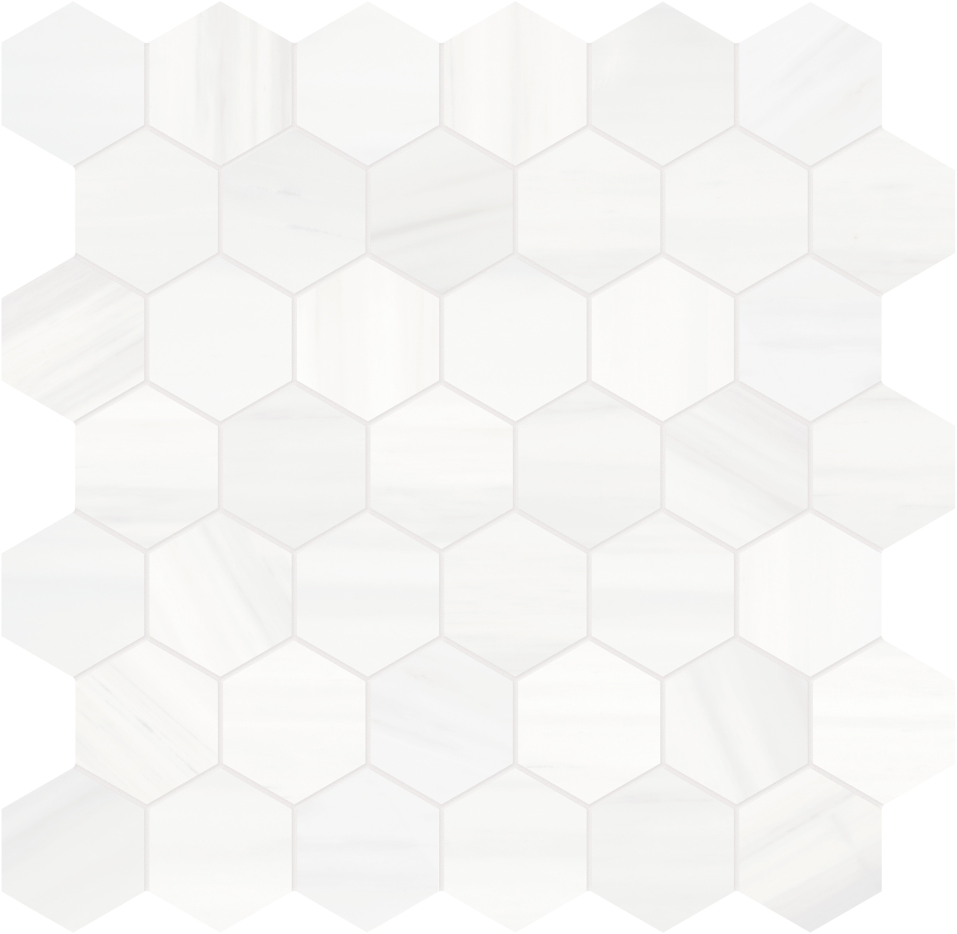 Cosmo Lumino dolomite mosaic by Anatolia, top-down product view, 11 7/8"×12"×3/8" size. Turkish dolomite for floors and walls.