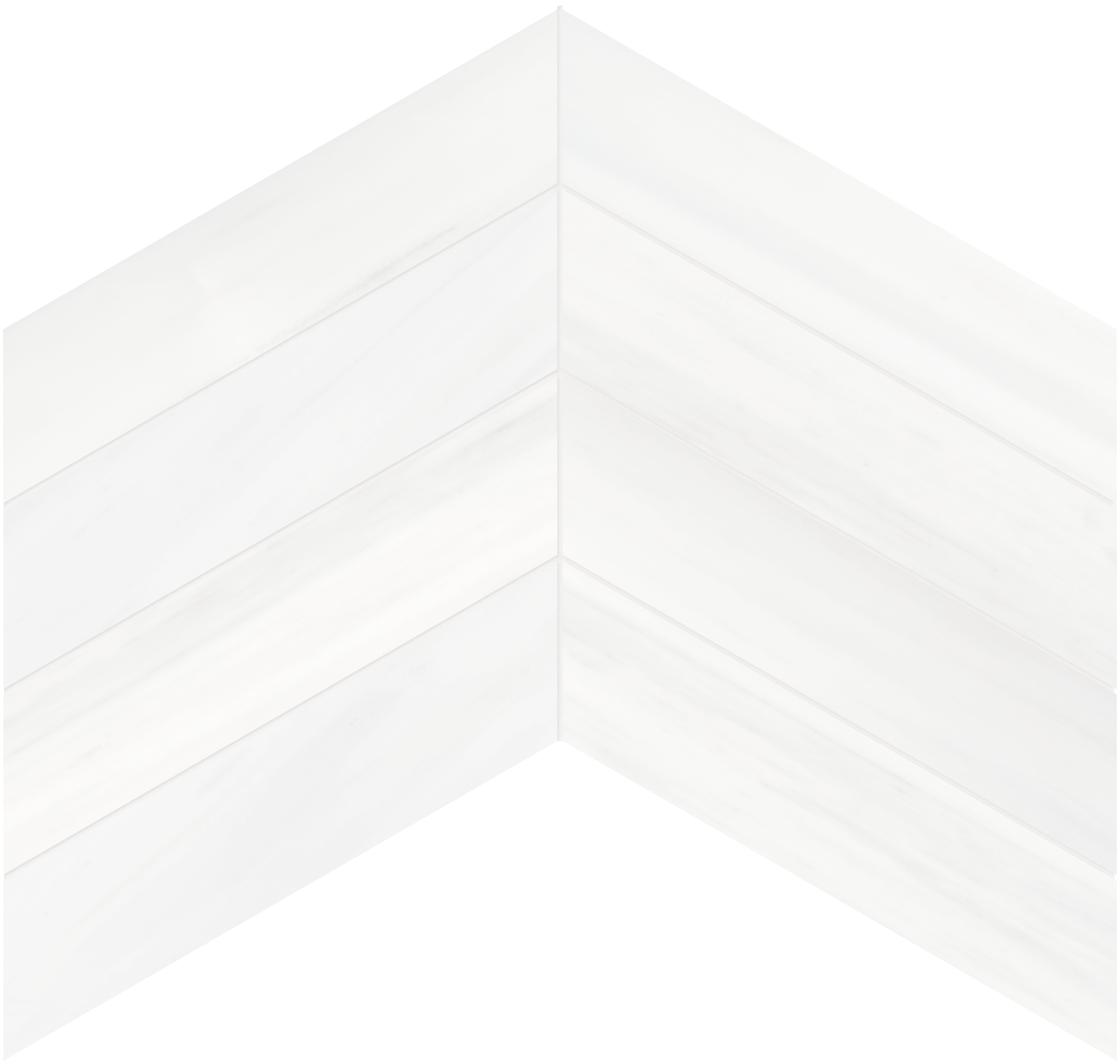 Cosmo Lumino dolomite mosaic by Anatolia, top-down product view, 9 27/32"×14 9/16"×3/8" size. Turkish dolomite for floors and walls.