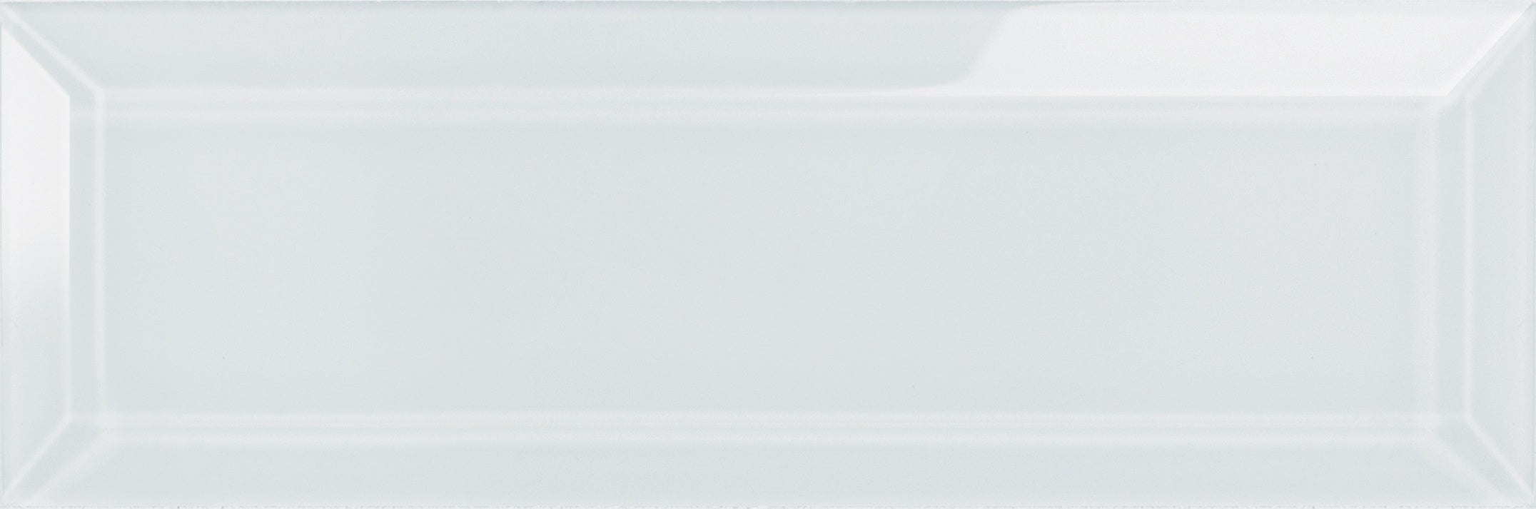 Element Ice glass field tile by Anatolia, top-down product view, 3"×9"×5/16" size. Chinese glass for floors and walls.