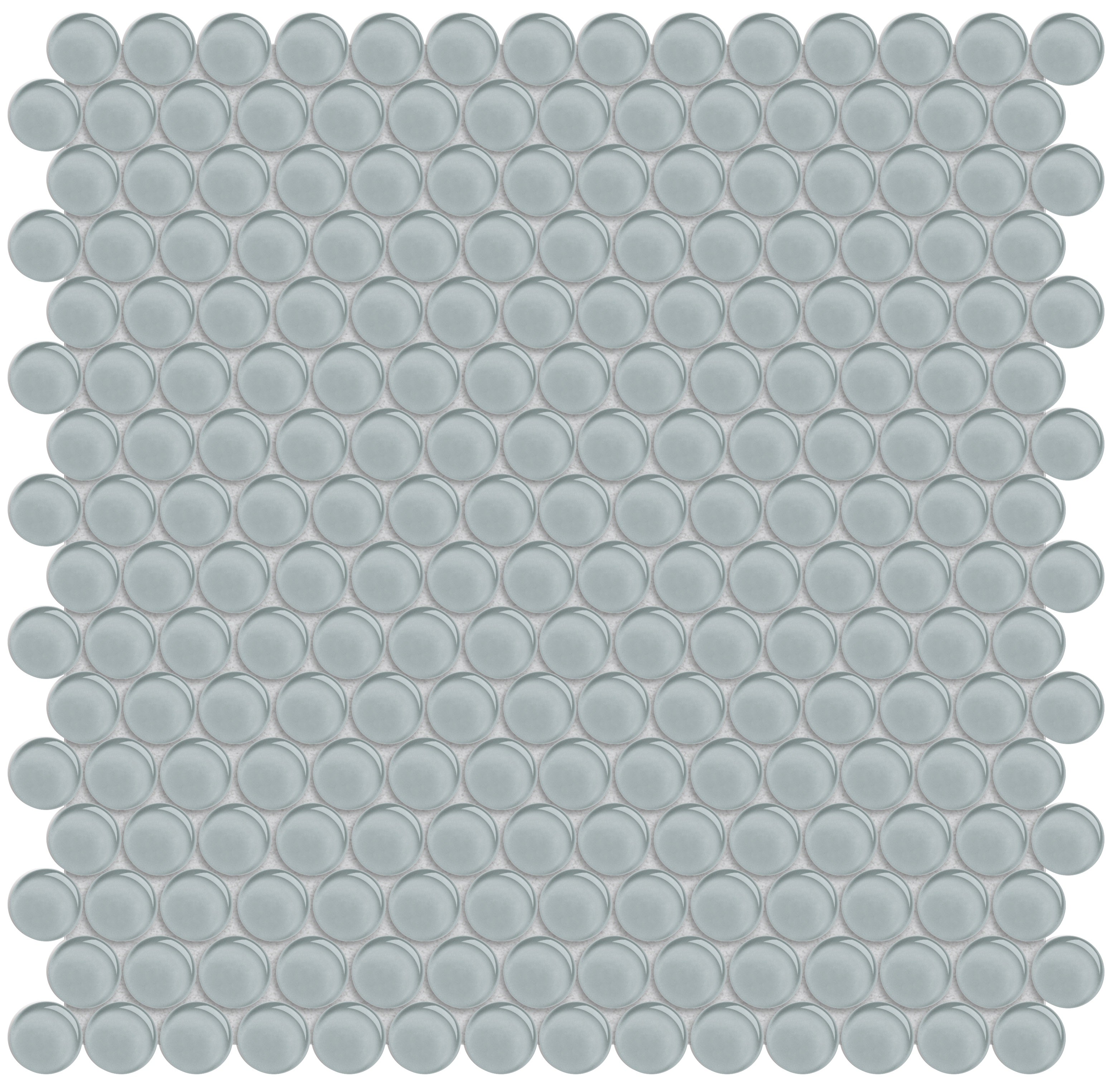 Element Shadow glass mosaic by Anatolia, top-down product view, 11 23/32"×11 23/32"×5/16" size. Chinese glass for floors and walls.