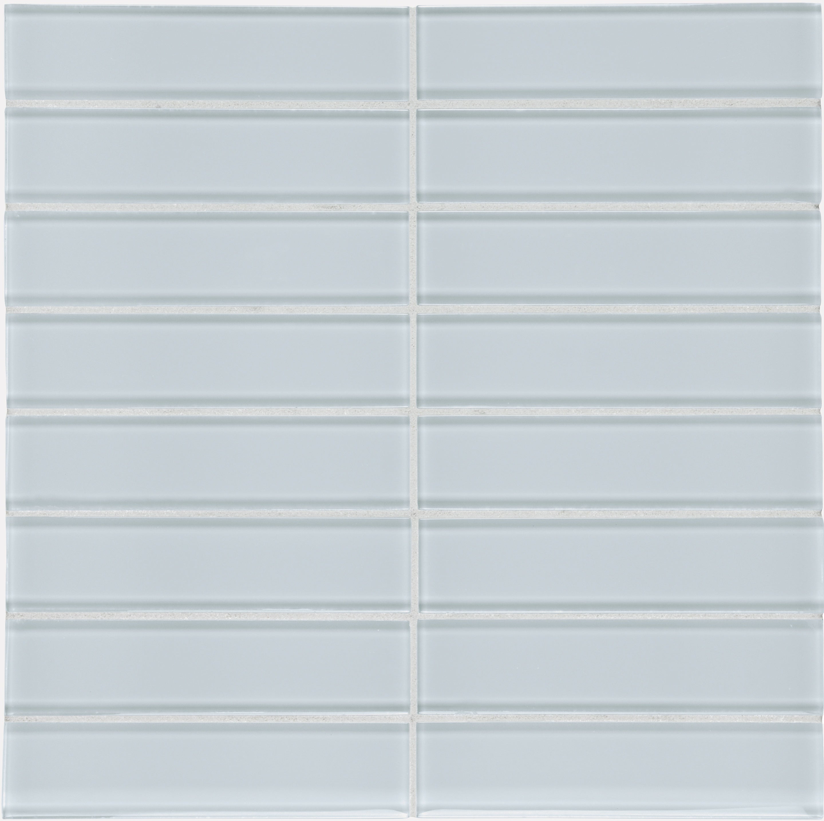 Element Skylight glass mosaic by Anatolia, top-down product view, 11 23/32"×11 23/32"×5/16" size. Chinese glass for floors and walls.