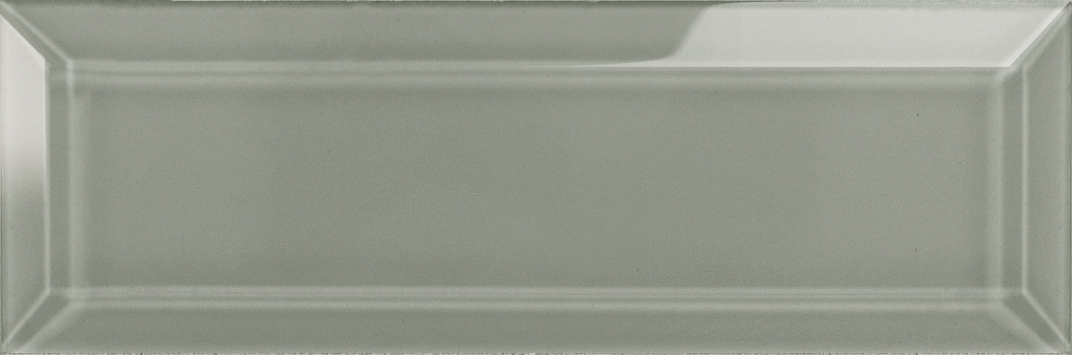 Element Smoke glass field tile by Anatolia, top-down product view, 3"×9"×5/16" size. Chinese glass for floors and walls.
