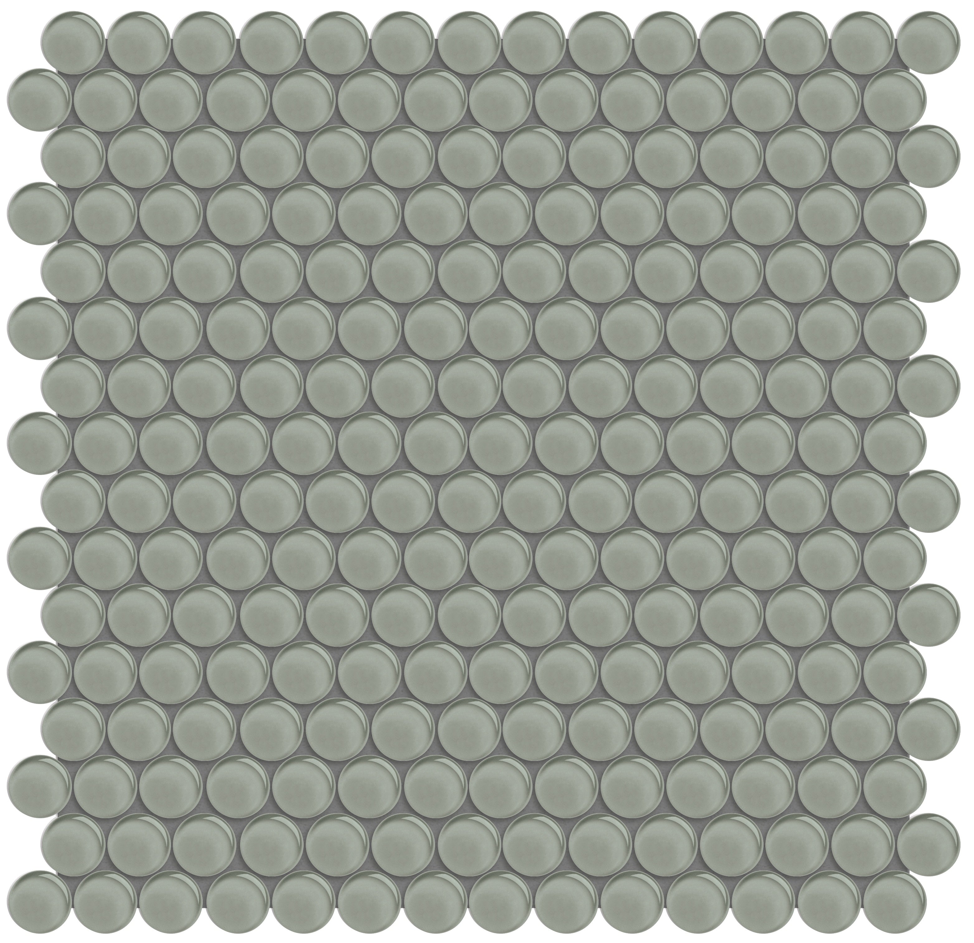 Element Smoke glass mosaic by Anatolia, top-down product view, 11 23/32"×11 23/32"×5/16" size. Chinese glass for floors and walls.