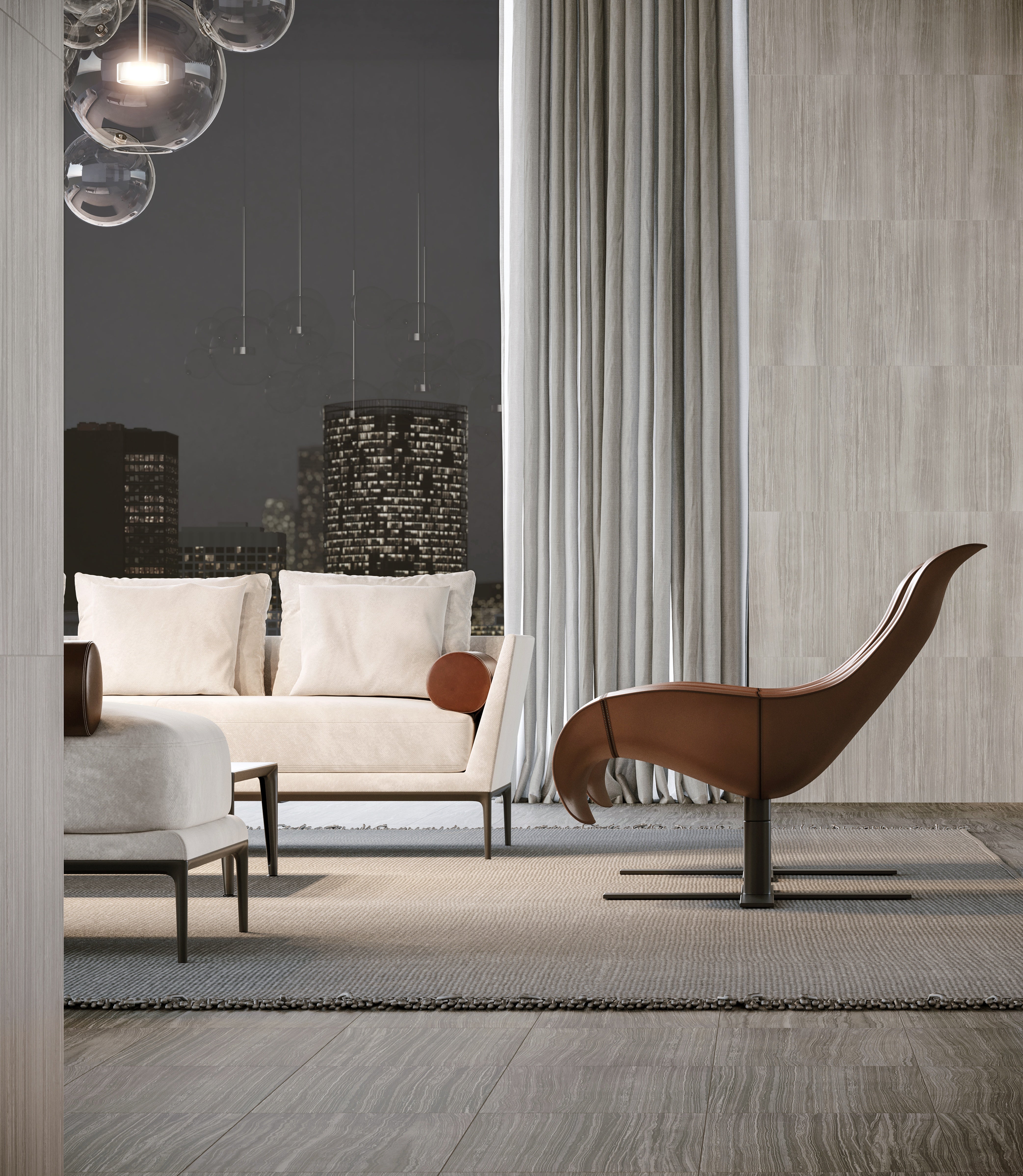 Eramosa Ice porcelain trim by Anatolia, top-down product view, 3"×12"×11/32" size. Turkish porcelain for floors and walls.
