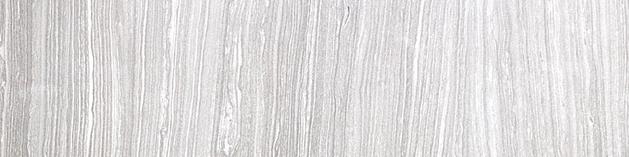 Eramosa Ice porcelain trim by Anatolia, top-down product view, 3"×12"×11/32" size. Turkish porcelain for floors and walls.