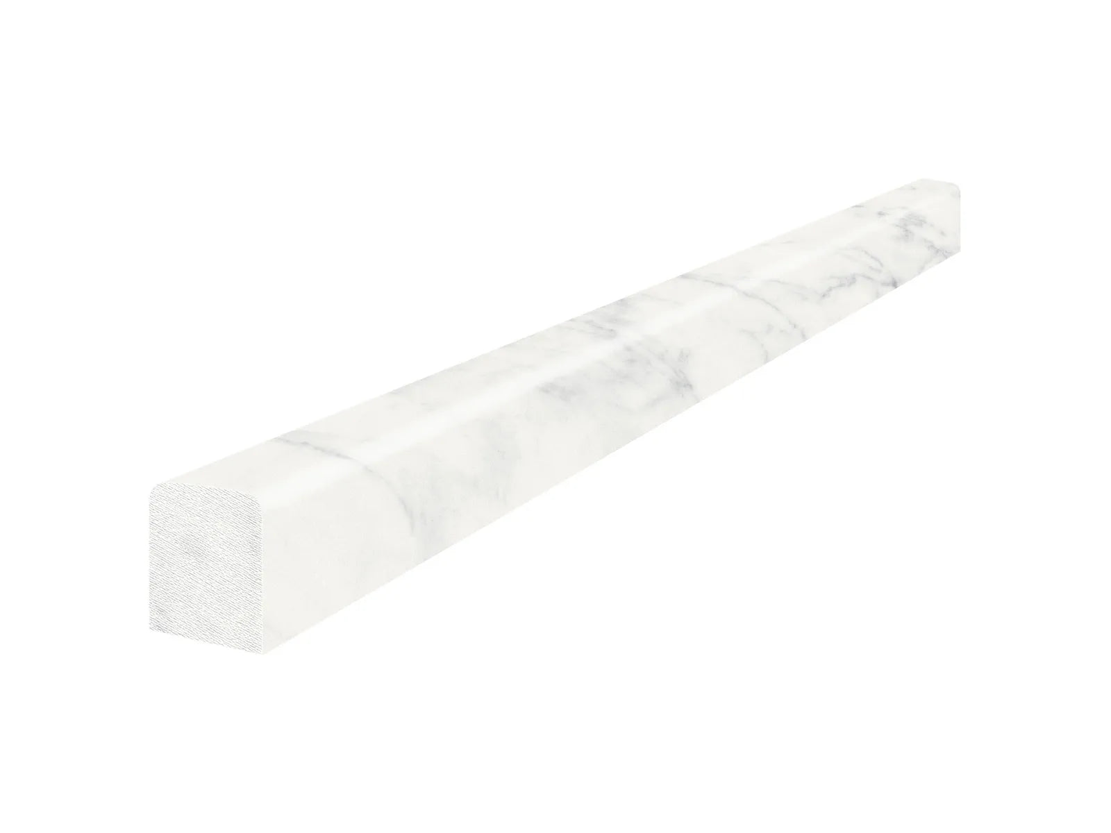 ETERNA BIANCO: Marble Trim Deco-Bar (12¹⁄₁₆"X½"X⅝" | Polished)