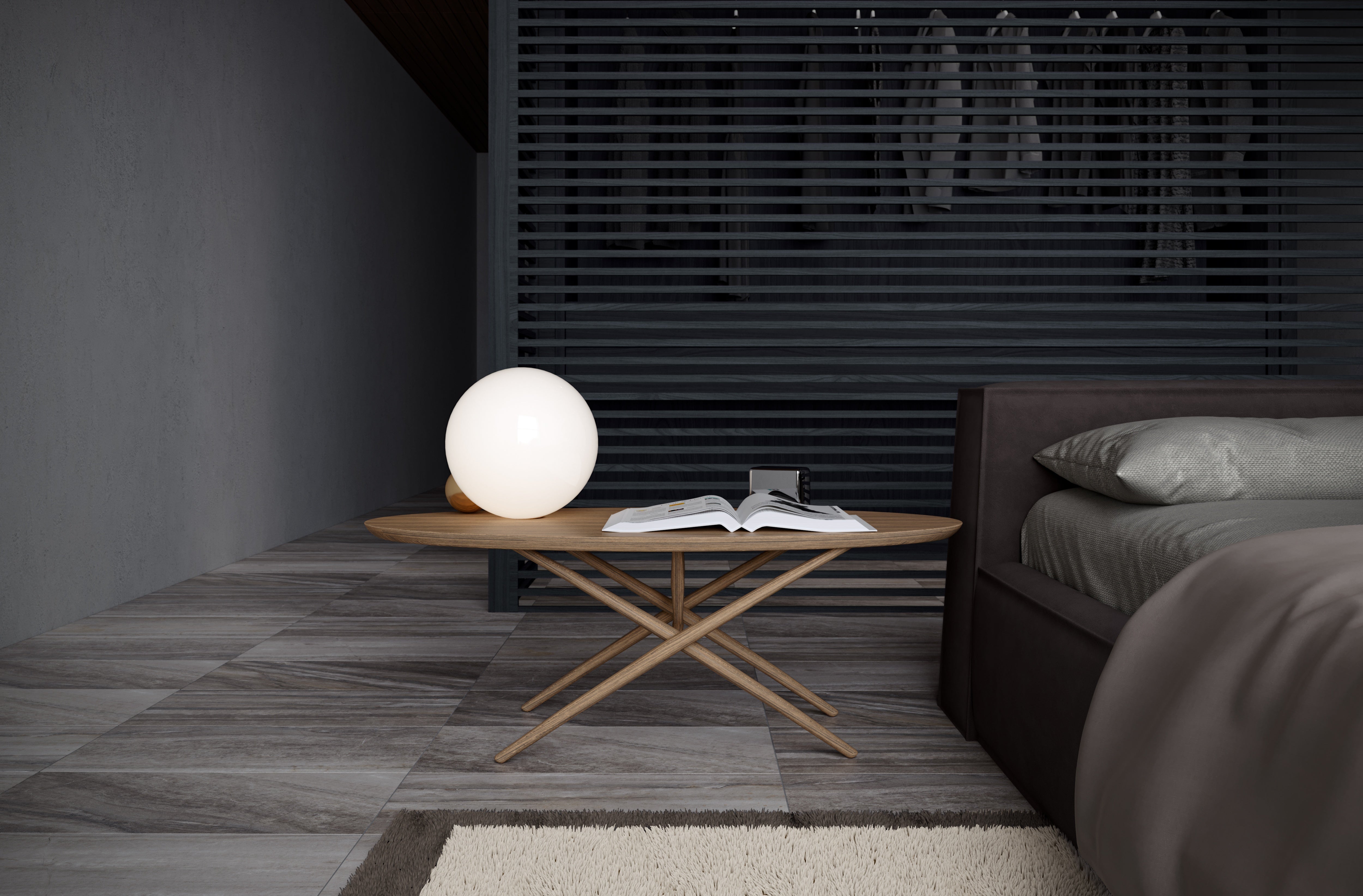 Evolution Mica porcelain trim by Anatolia, top-down product view, 3"×12"×11/32" size. Turkish porcelain for floors and walls.