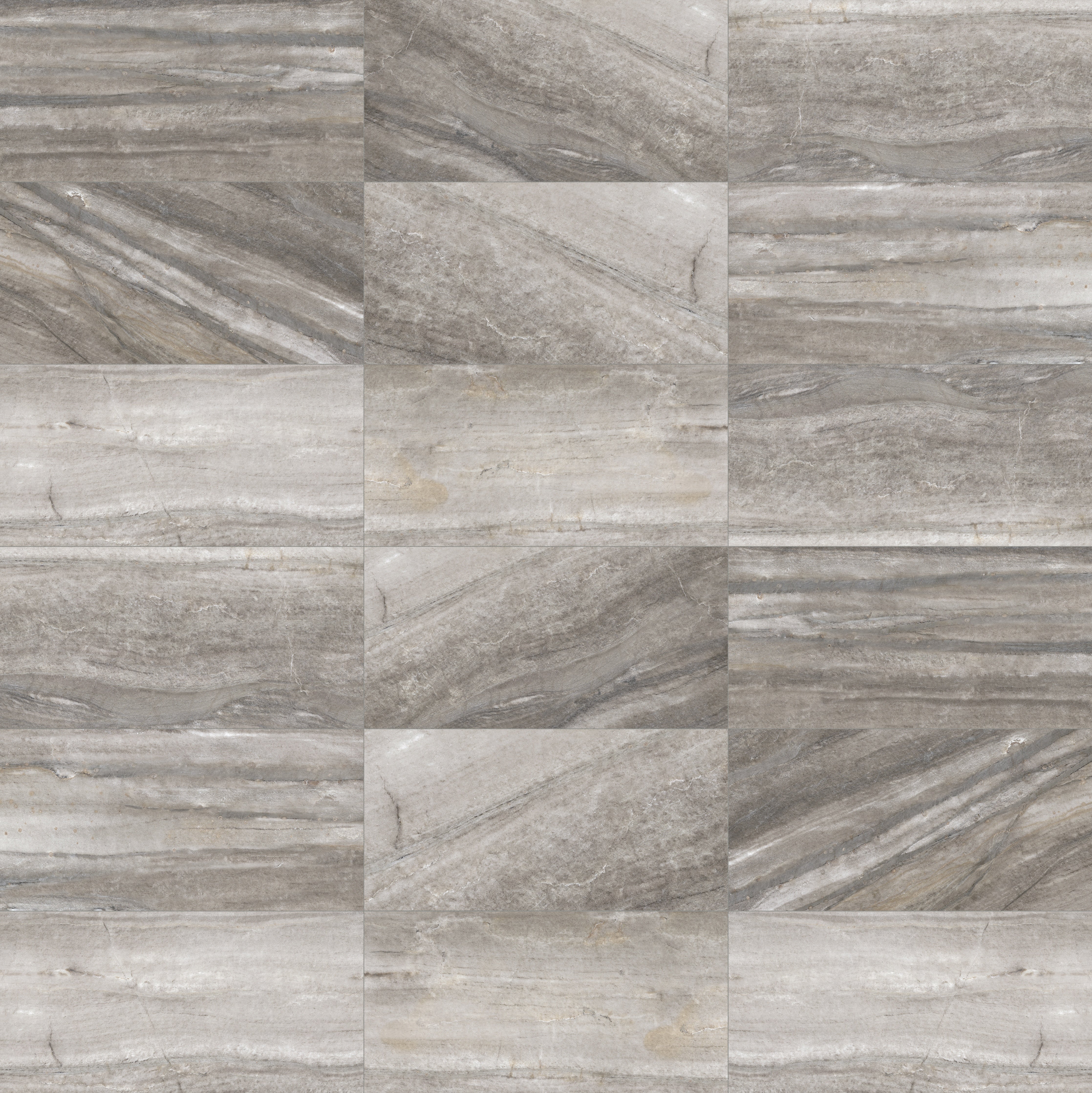 Evolution Mica porcelain trim by Anatolia, top-down product view, 3"×12"×11/32" size. Turkish porcelain for floors and walls.