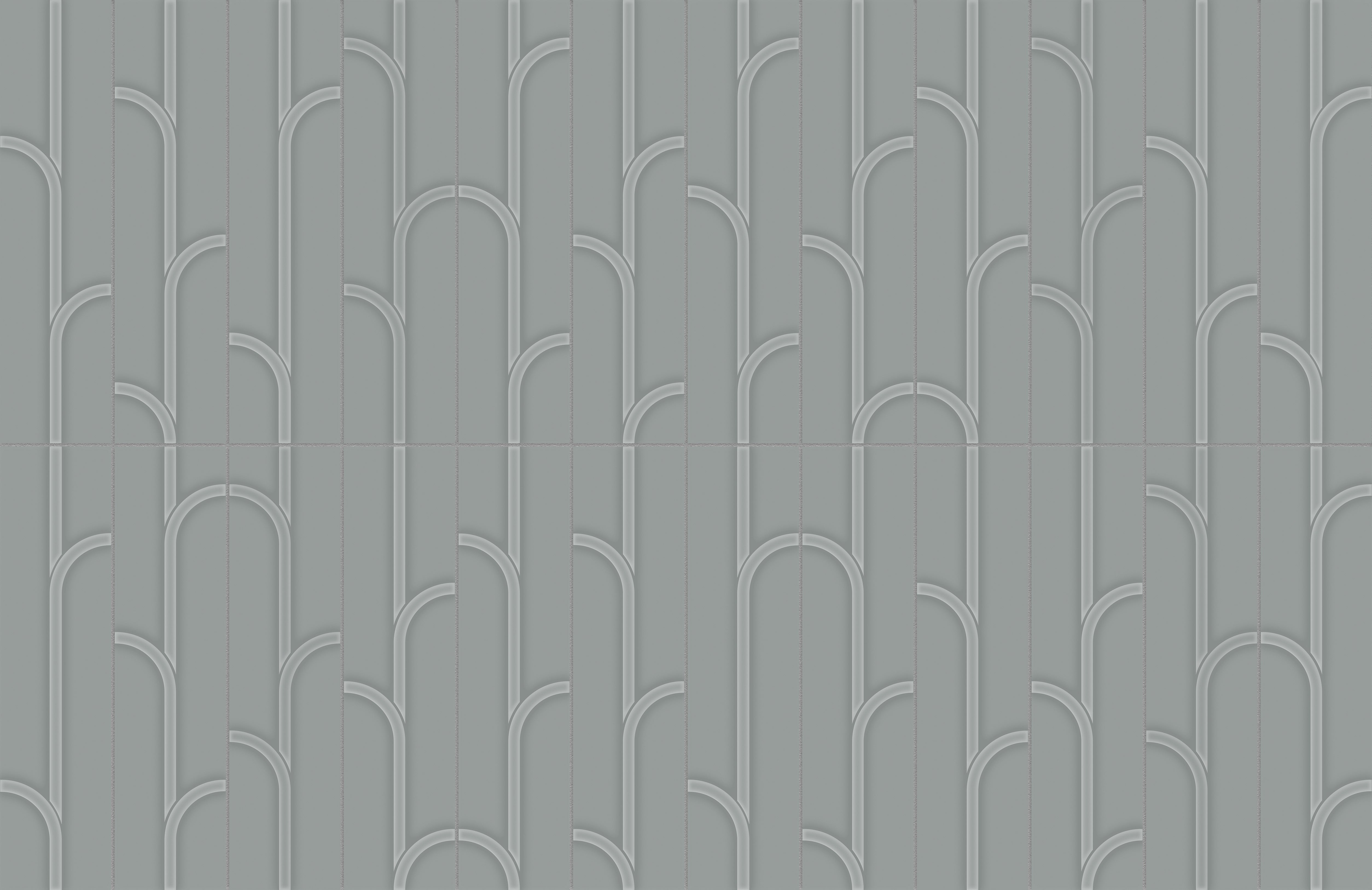 Geometra Charcoal ceramic field tile by Anatolia, top-down product view, 3"×12"×11/32" size. Vietnamese ceramic for floors and walls.